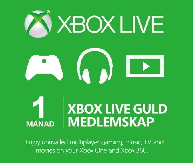 Xbox Live Gold 1 Månad