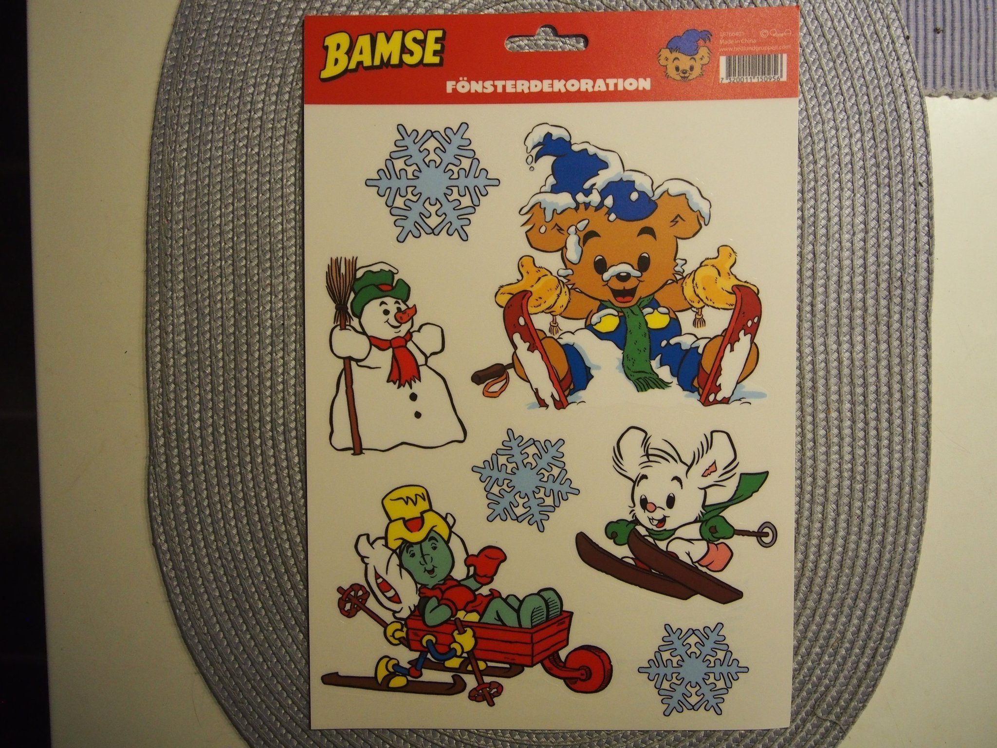 Bamse Jul Fönsterdekorationer Köp på Tradera (571832448)