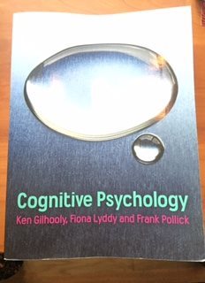 Cognitive Cognitive Cognitive Psychology av K. Gilhooly. Kurslitteratur. 8847ce Cognitive Cognitive Cognitive Psychology av K. Gilhooly. Kurslitteratur. 8847ce