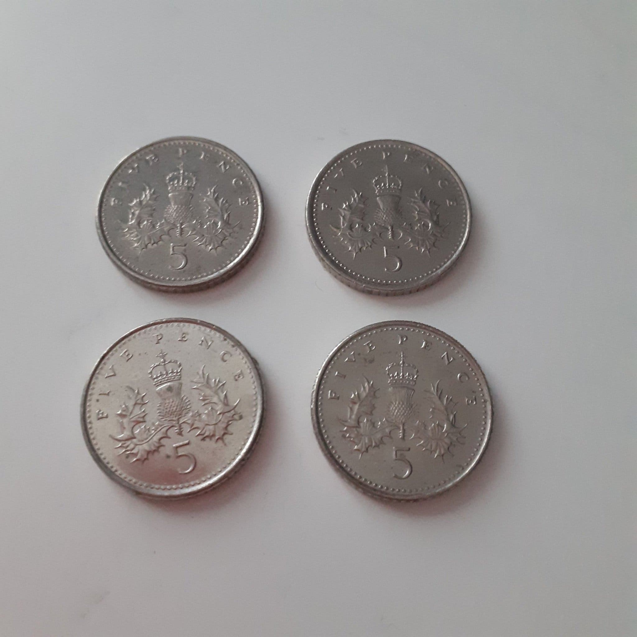 mynt-gbp-pence-5-pence-england-storbr-k-p-p-tradera