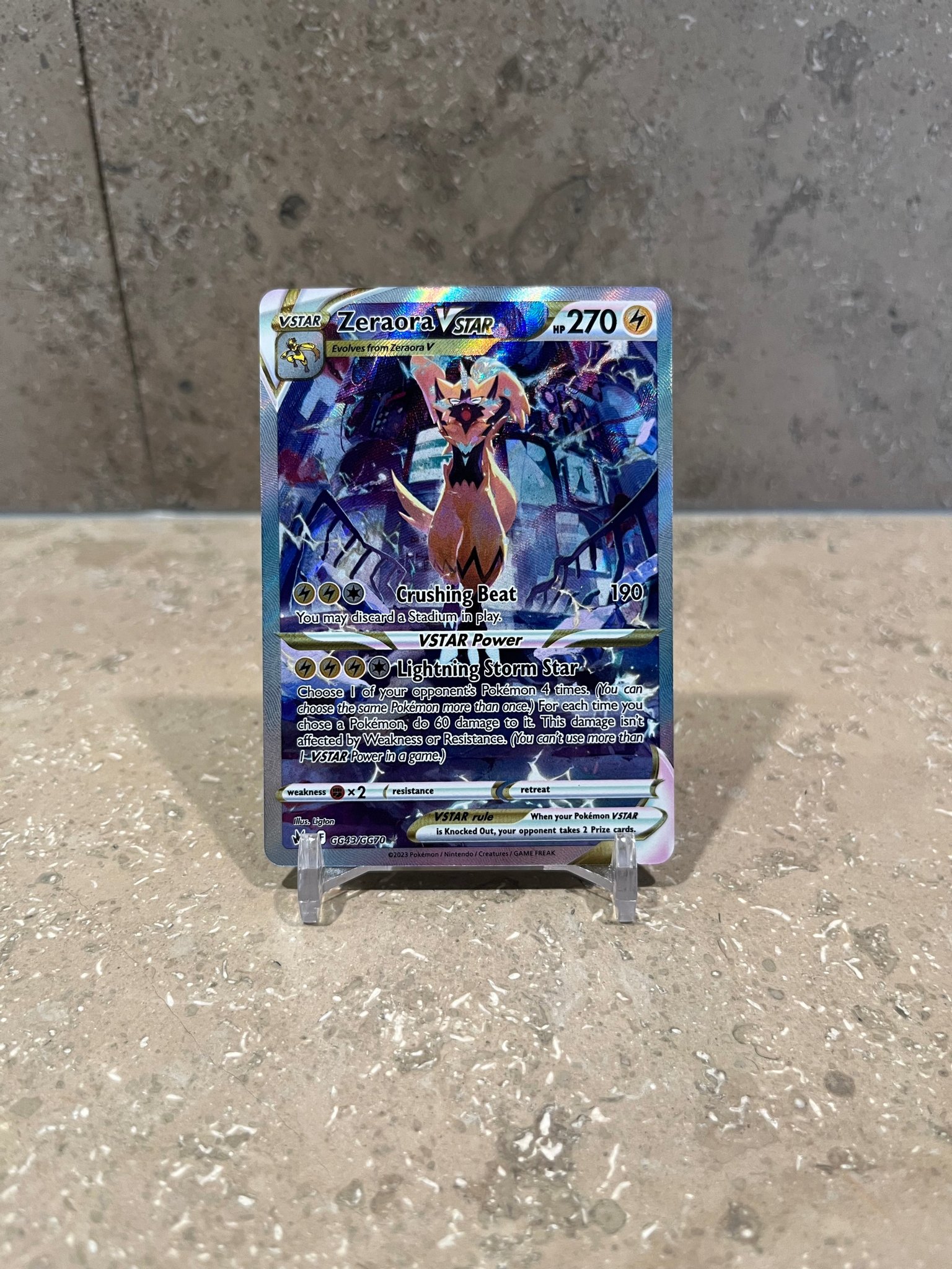 Zeraora VSTAR GG43/GG70 Alt Art Crown Zenith Po.. Köp på Tradera