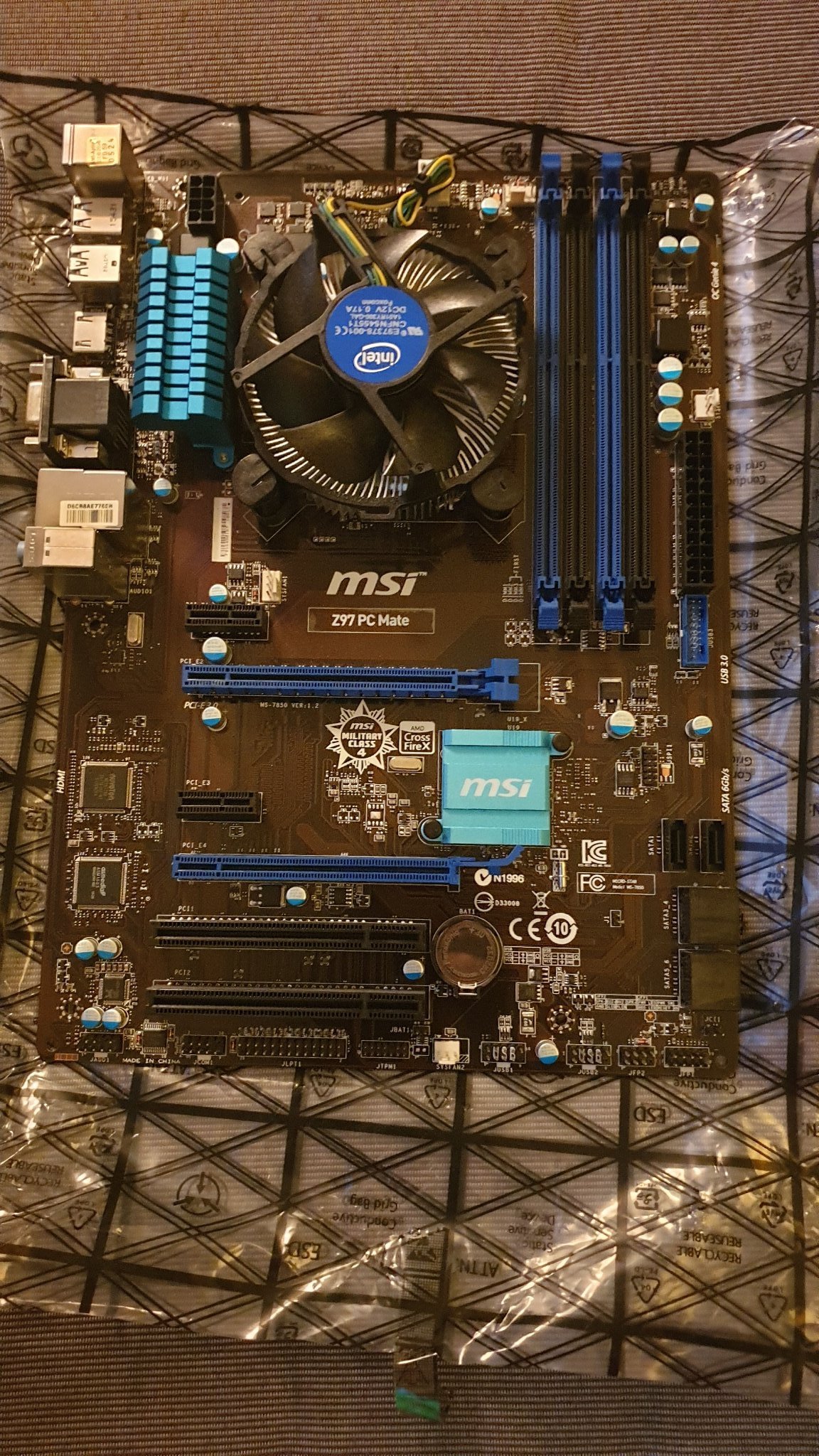 INTEL i5 4460 (Med fläkt) + MSI Z97 PC MATE Mo.. (418758646) ᐈ Köp på