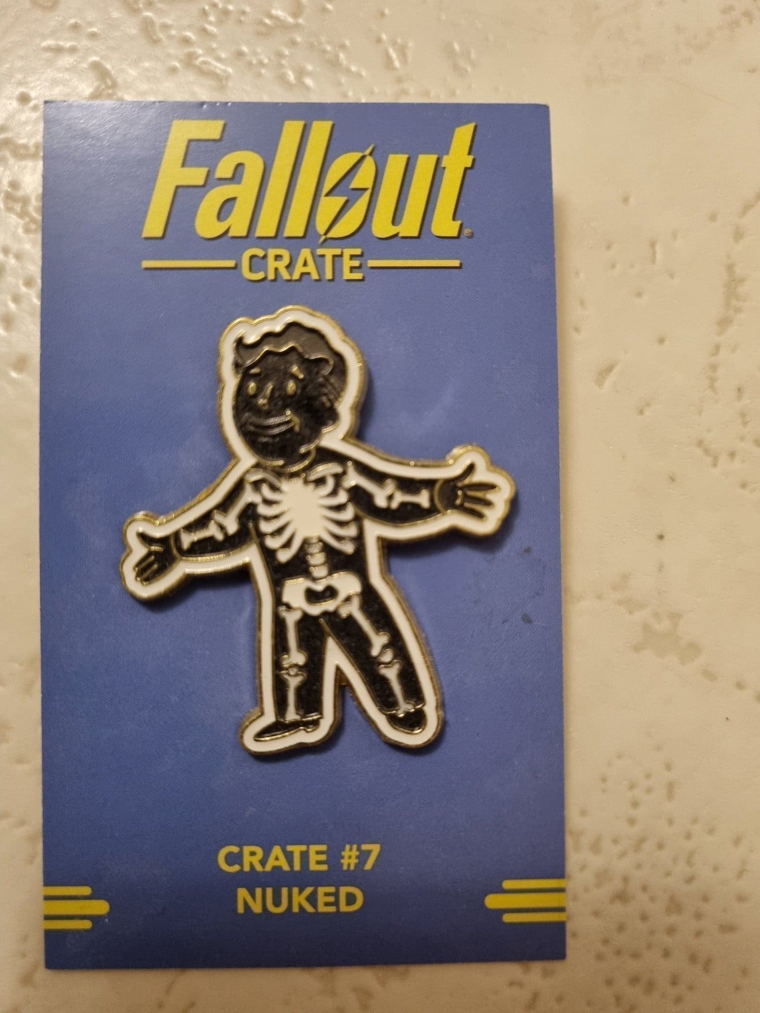 Nuked Fallout Loot Crate #7 Nuked Pin - Rare black va.. | Köp på Tradera ...
