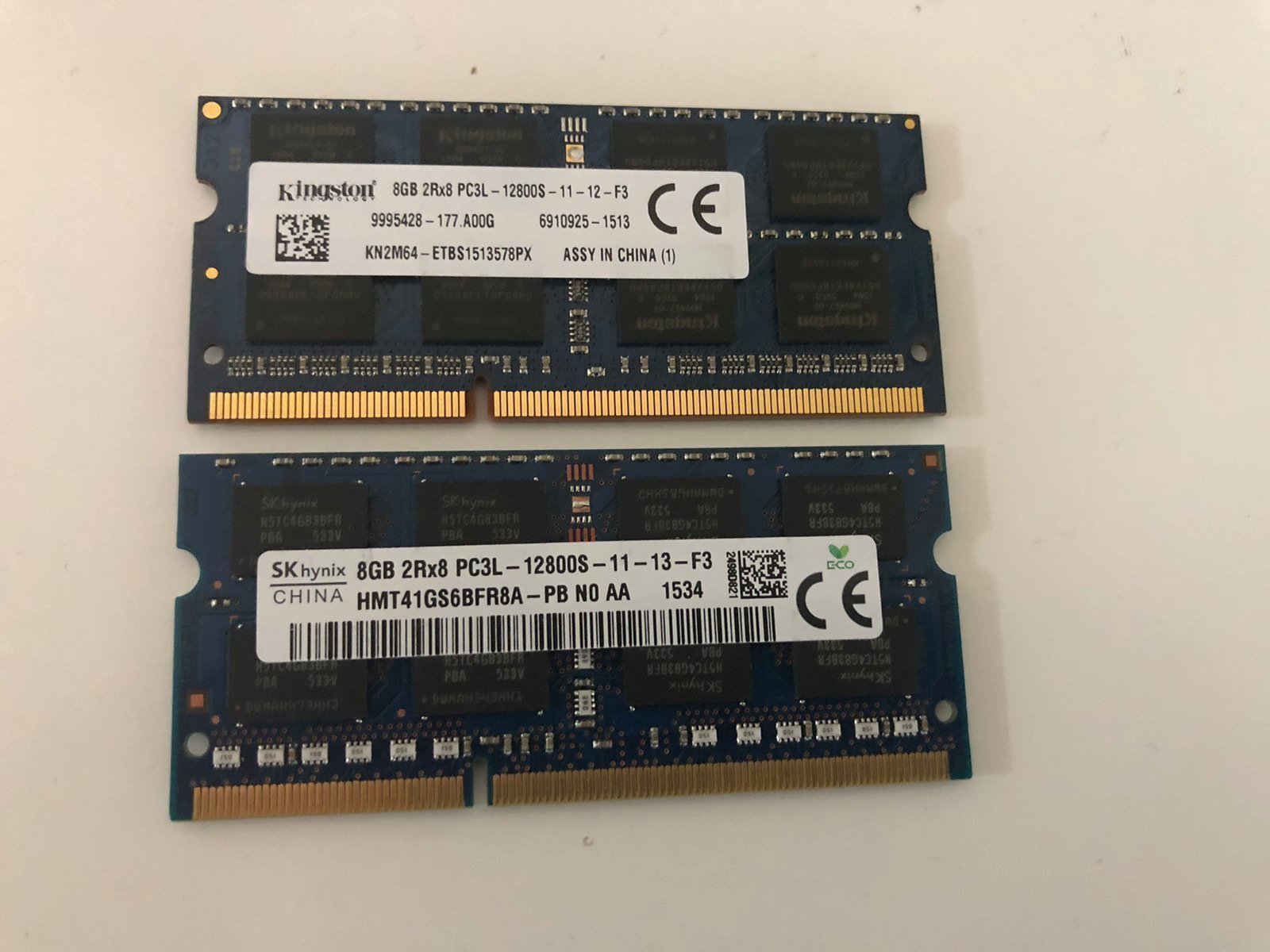 DDR3 2RX8 PC3L - 12800S 16GB 2x8 (411924980) ᐈ Köp på Tradera