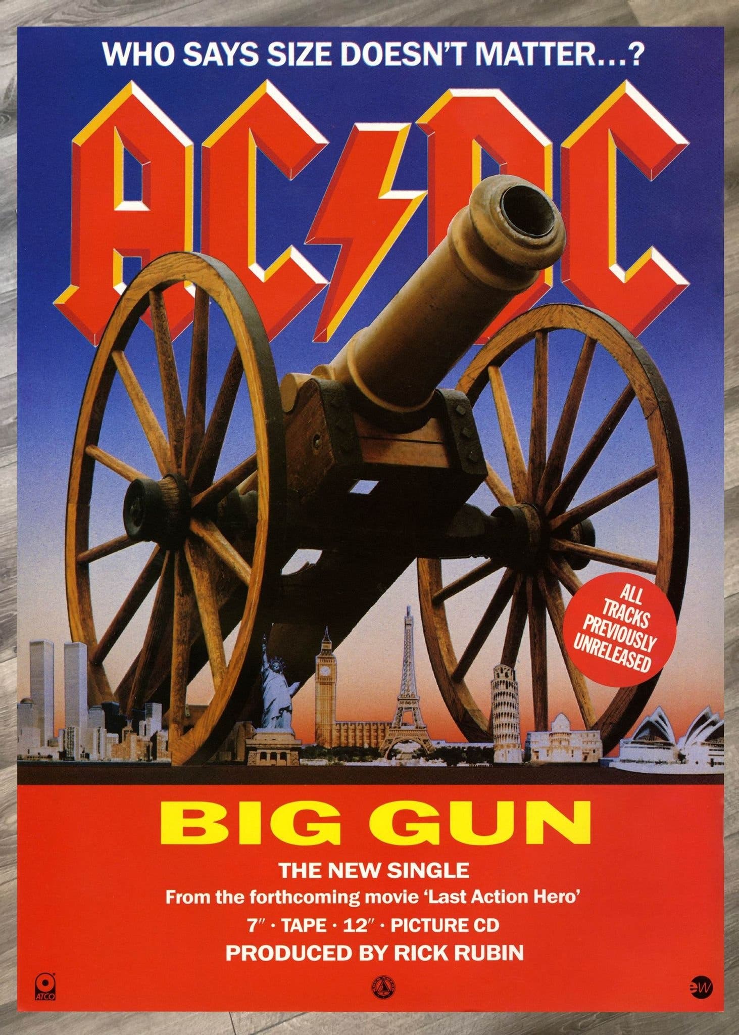 AC/DC BIG GUNS 1993 PHOTO POSTER | Köp från Djupegatan på Tradera ...