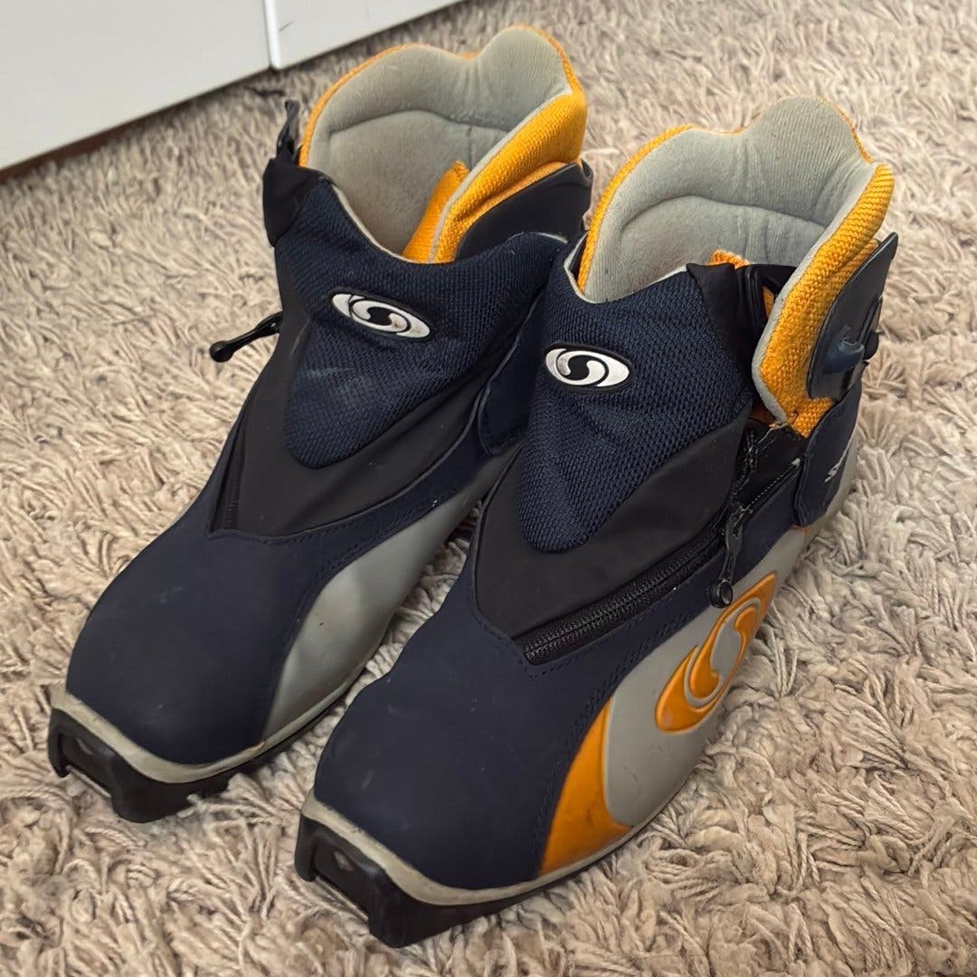 Botas de esquí de fondo Salomon SNS en azul y naranja