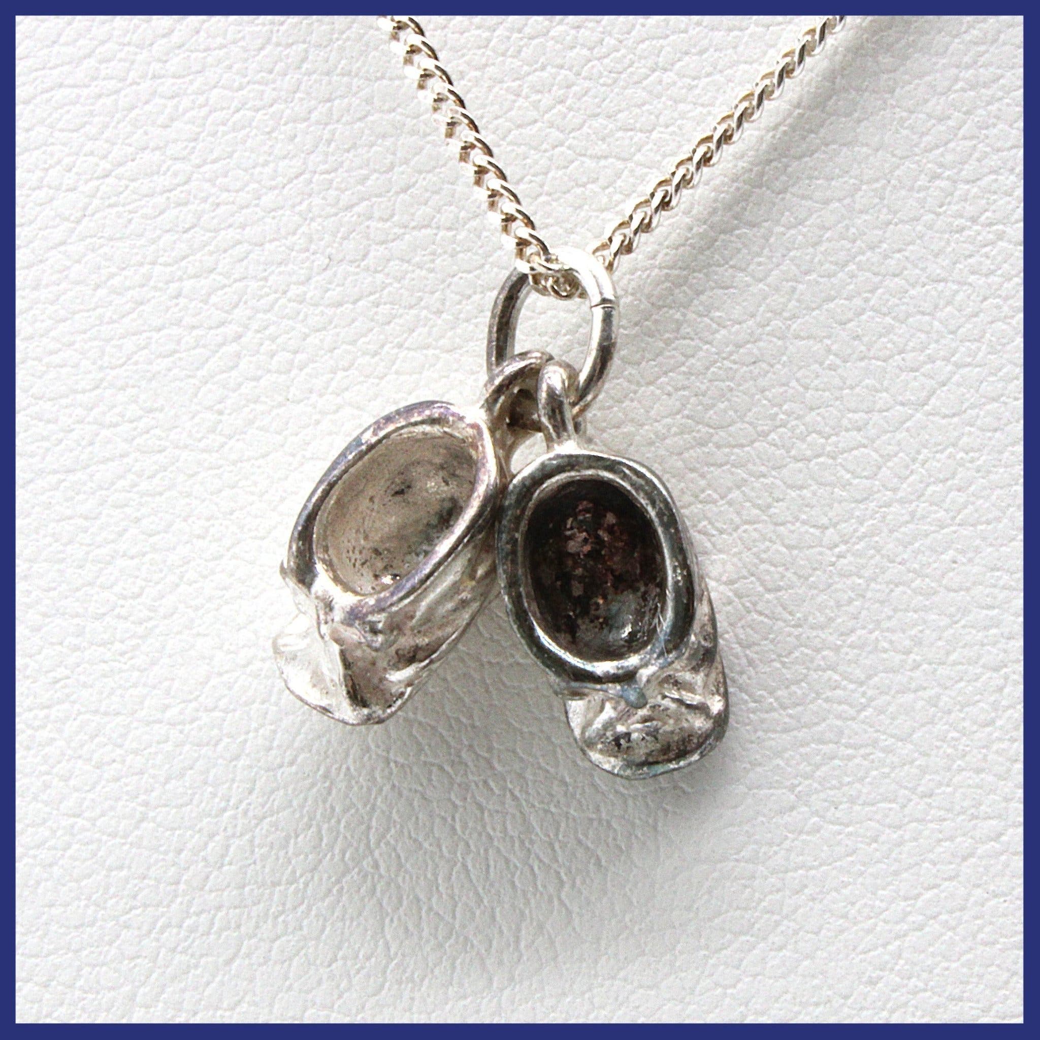 Halsband, 925 silver, hänge, pansarlänk (vikt 4,1g, längd 36cm)