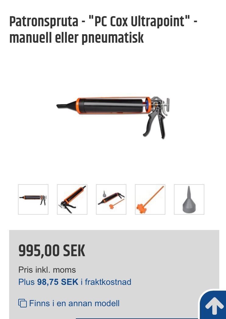 Fogspruta PC Cox Cox Cox Ultrapoint för murbruk och fogar. 85df49 Fogspruta PC Cox Cox Cox Ultrapoint för murbruk och fogar. 85df49