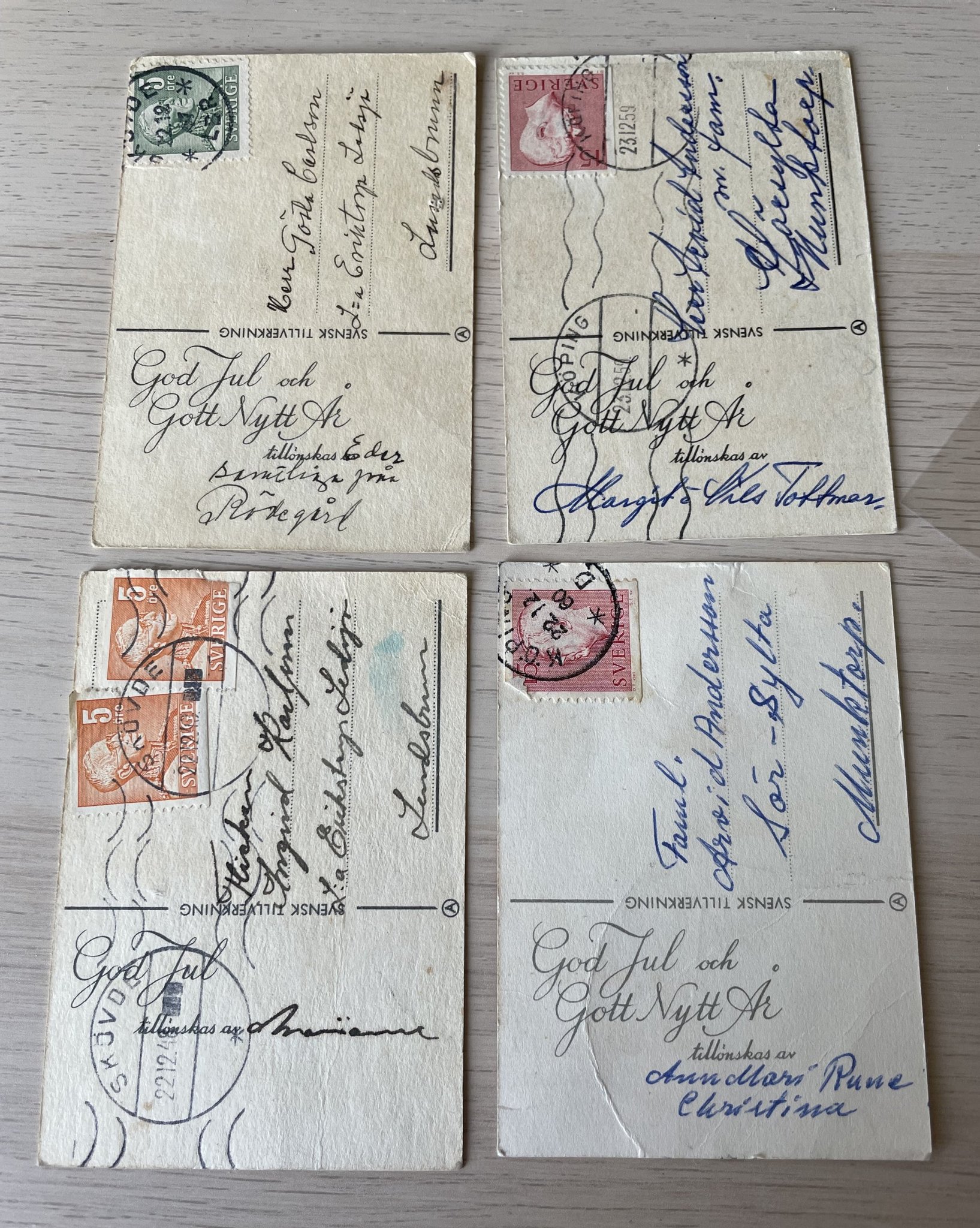 Vykort Julkort signerat Margit Ekstam Köp på Tradera (598015960)
