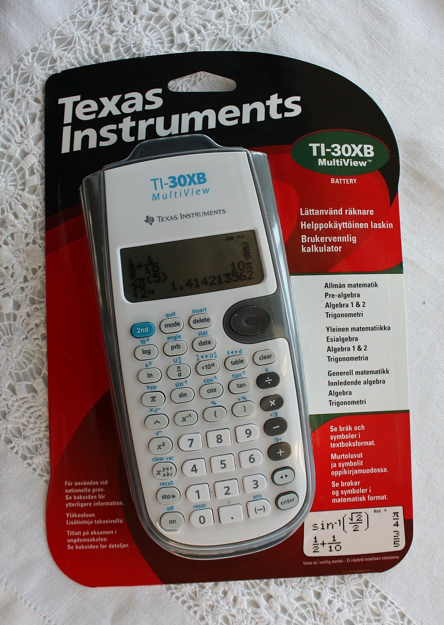 Texas Instruments TI-30XB MultiView Räknare - N.. | Köp på Tradera ...