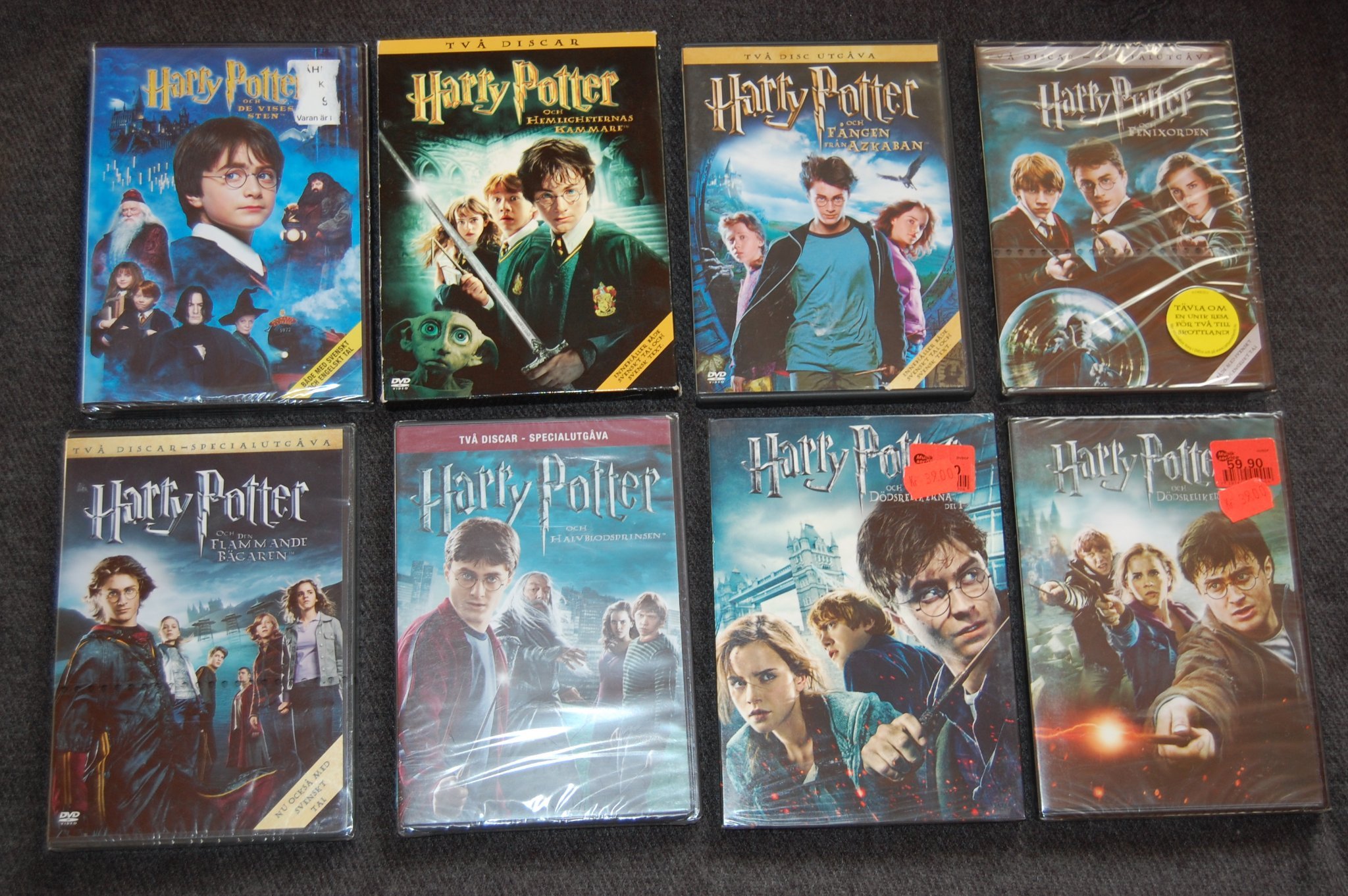 Harry Potter - Komplett - Alla 8 filmer varav 6.. (406941493) ᐈ Köp på Tradera