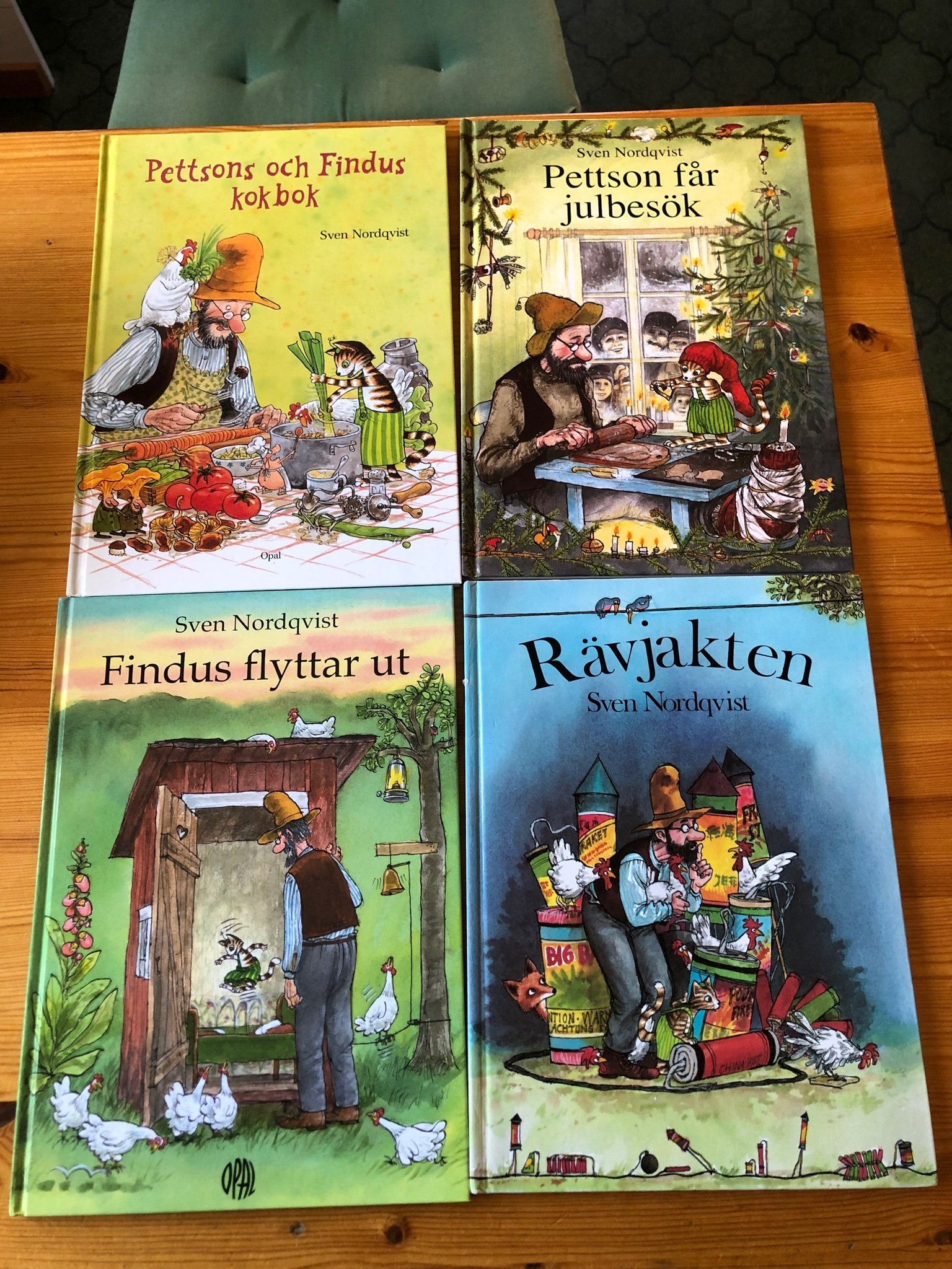 Se produkter som liknar Fyra böcker av Sven Nordqvist.. på Tradera