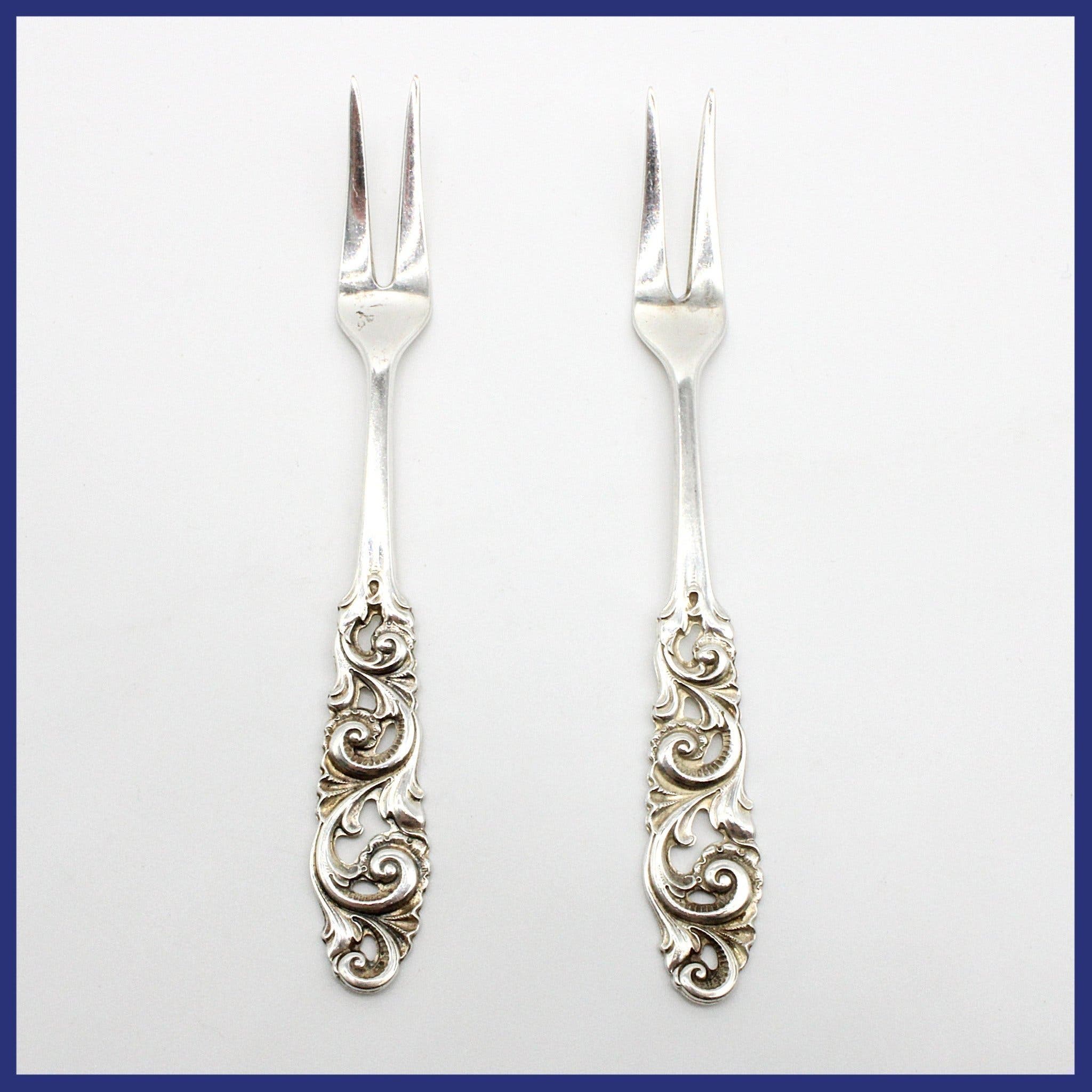 Gafflar, 830 silver, 2 stycken (vikt 14,32g, längd 10cm)