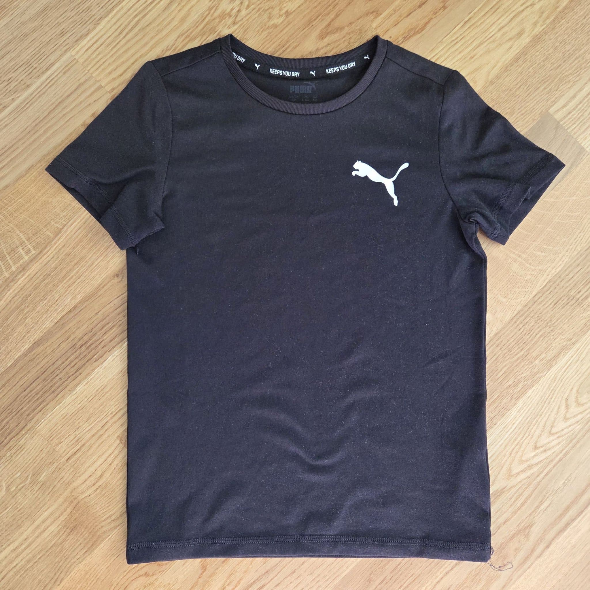 Puma schwarzes T-Shirt Größe 140 für Kinder