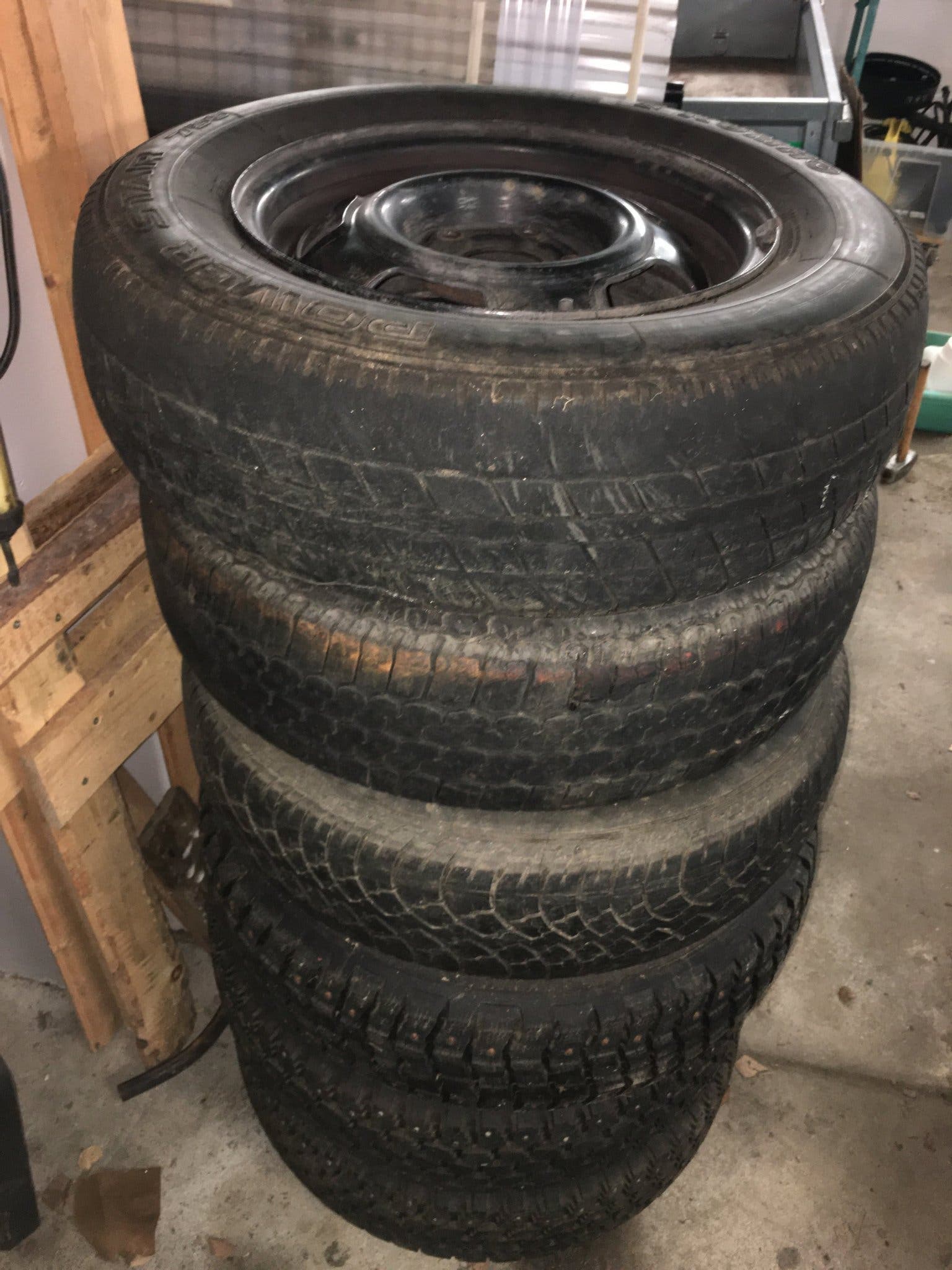 6 gebrauchte 14-Zoll Stahlfelgen für Volvo 240 / 740