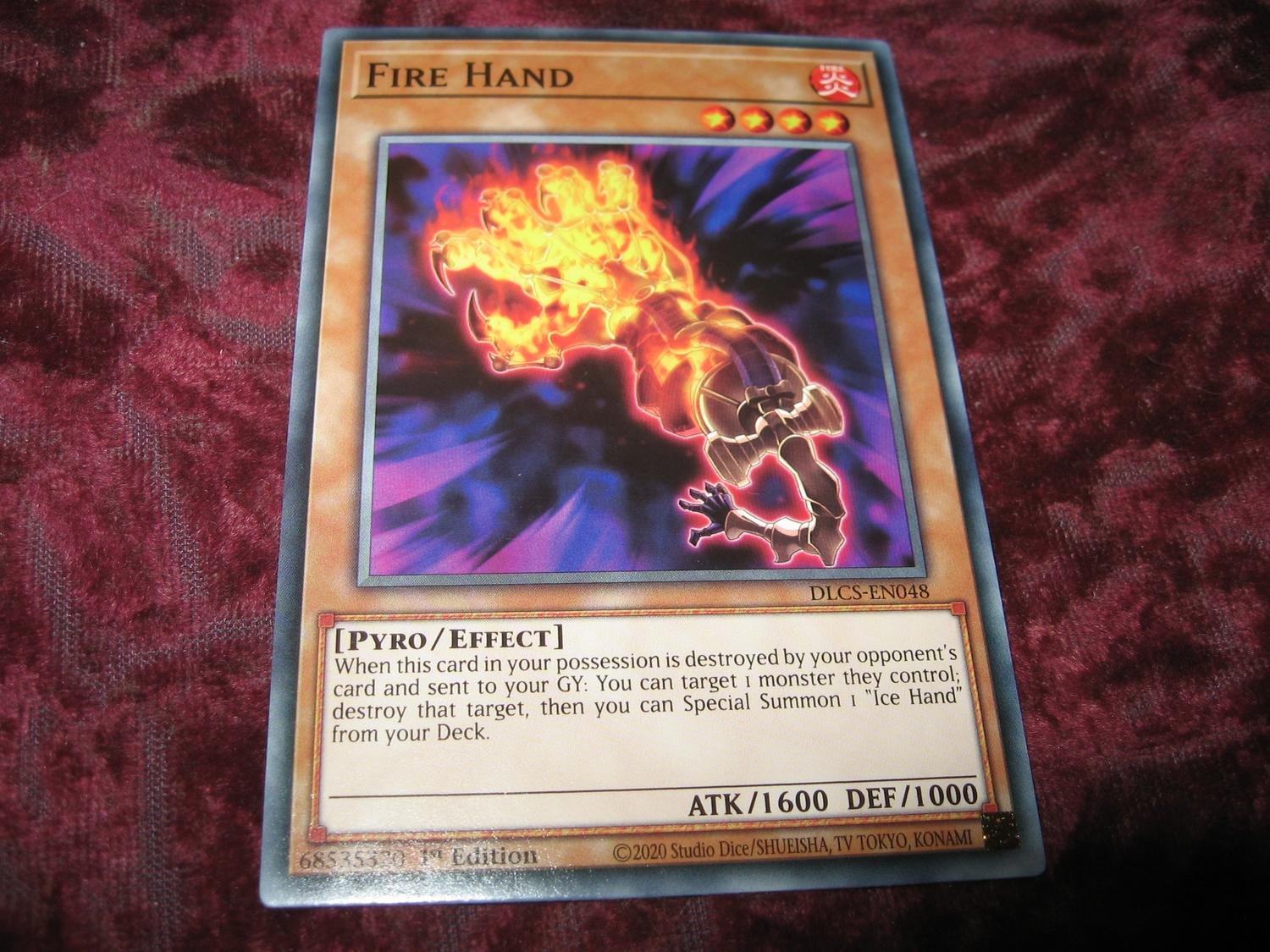 YU-GI-OH FIRE HAND DLCS-EN048 | Köp på Tradera (587414271)