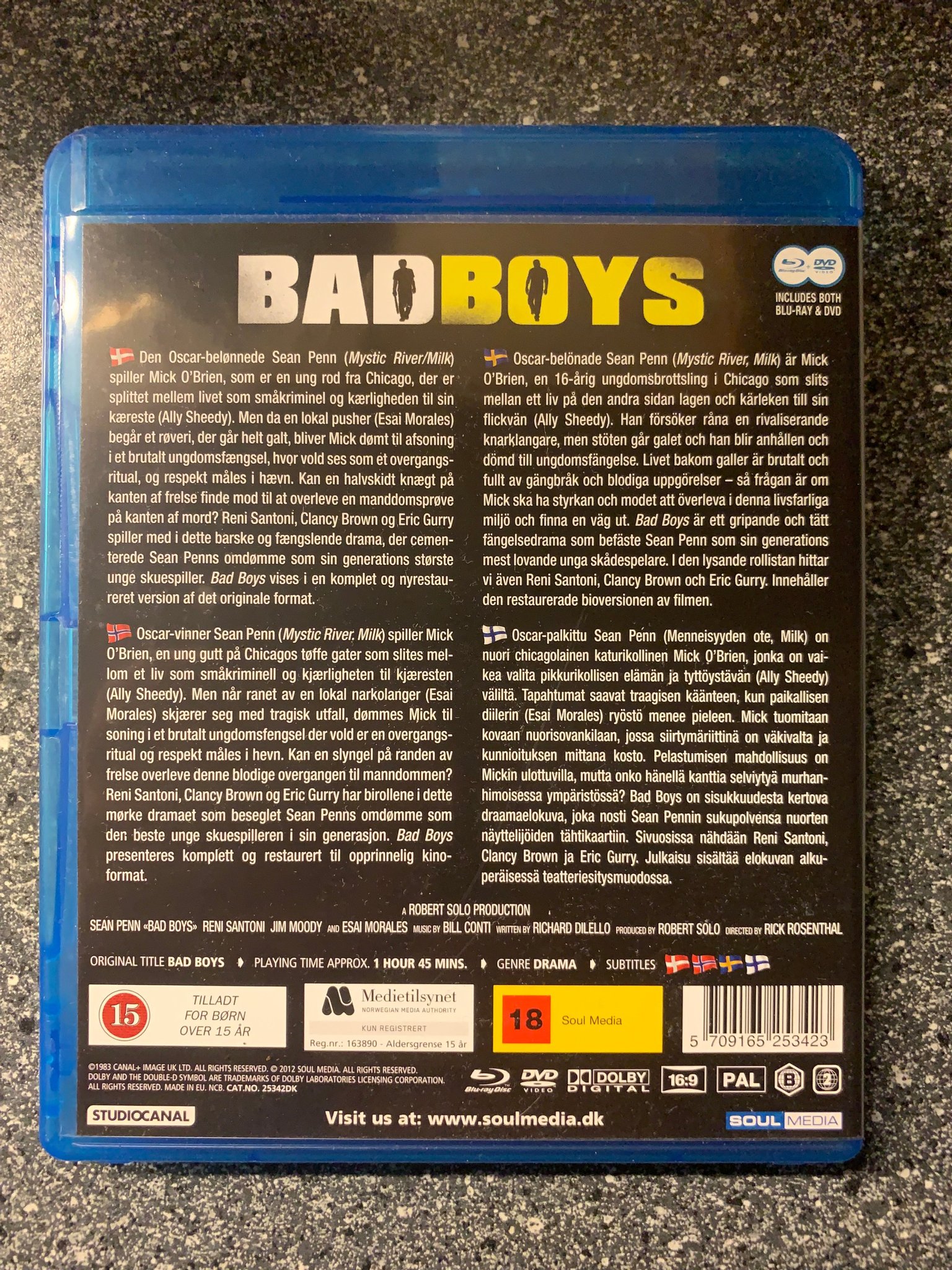 Bad Boys (Blu-ray) - Kultklassiker från 1983 med Sean Penn - Utgått / Raritet
