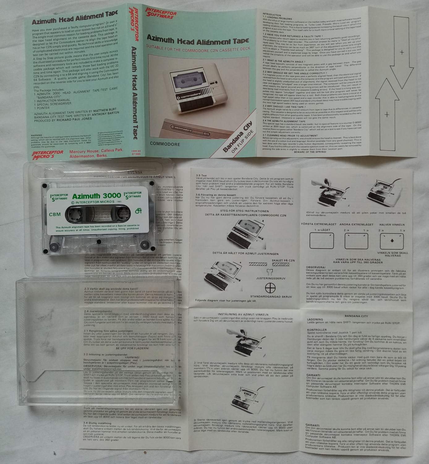 Azimuth Head Alignment Tape (Interceptor Softwa.. Köp på Tradera