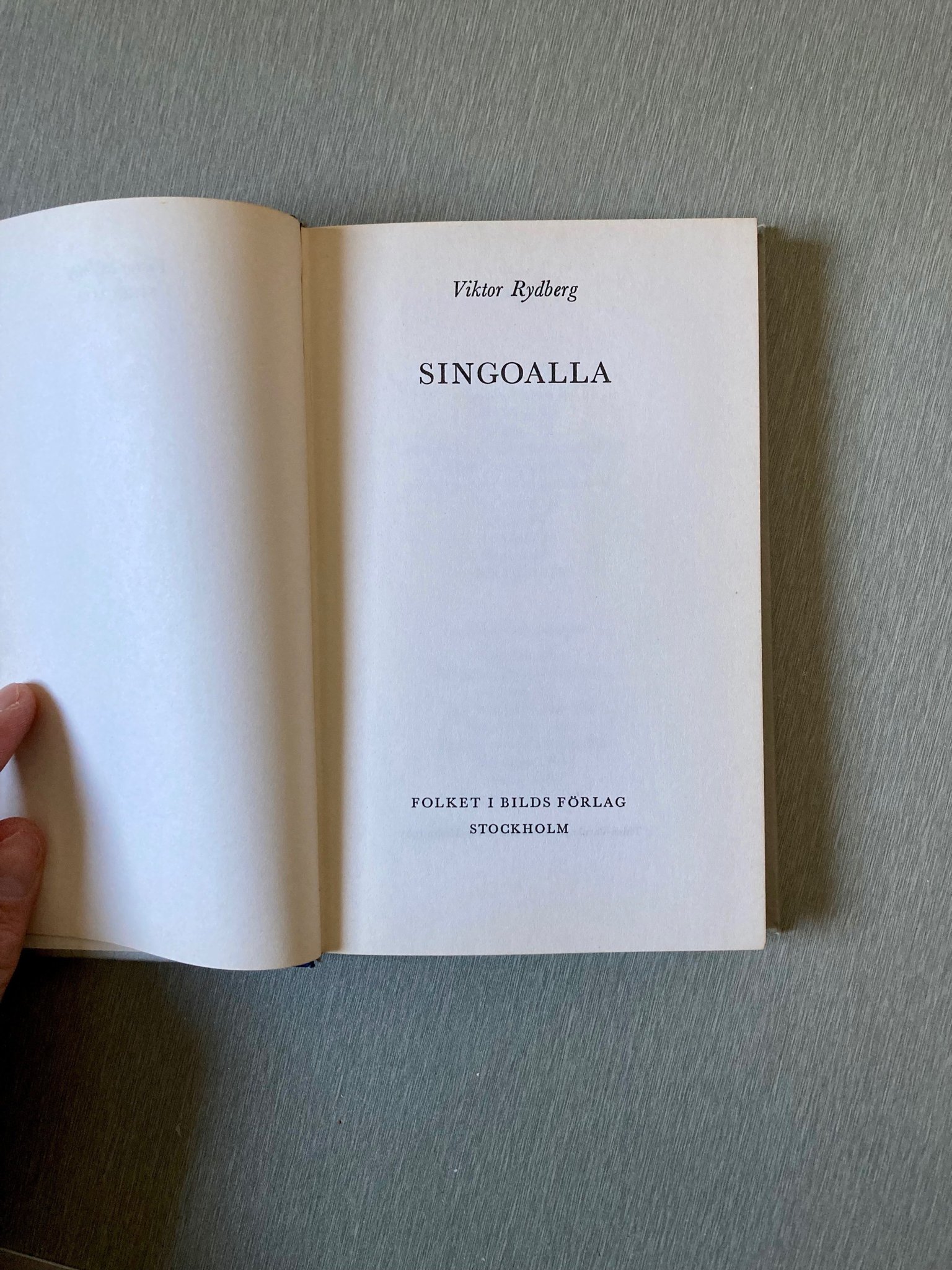 Singoalla by Viktor Rydberg Singoalla by Viktor Rydberg