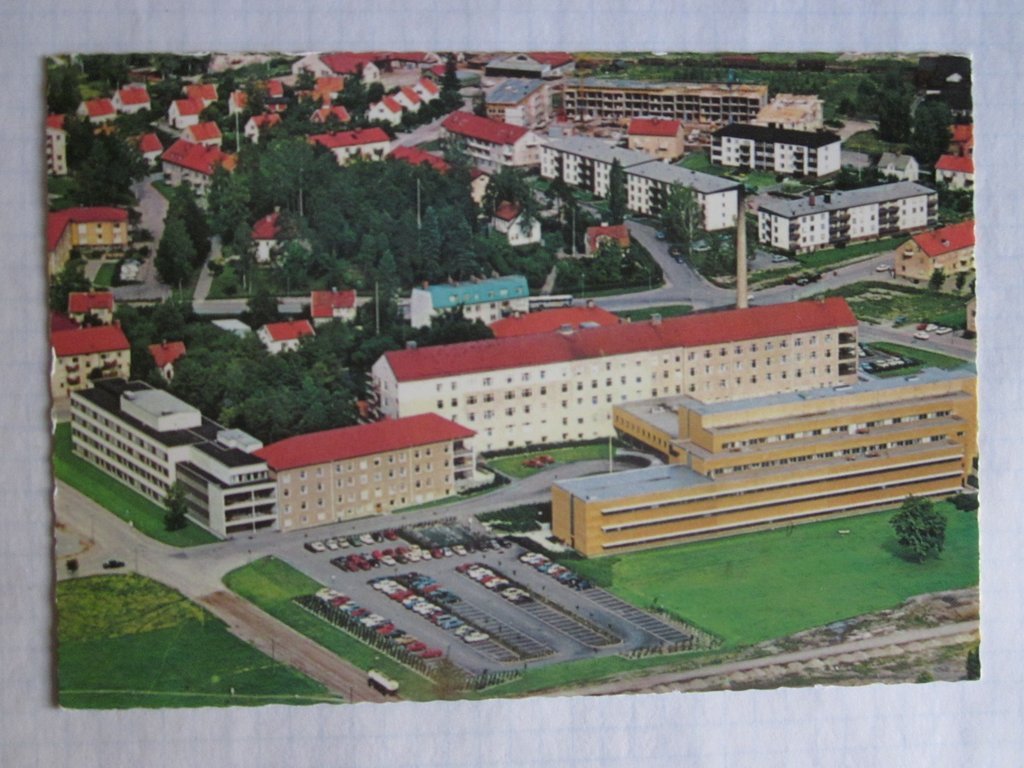 Katrineholm Flygvy över Kullbergska sjukhuset