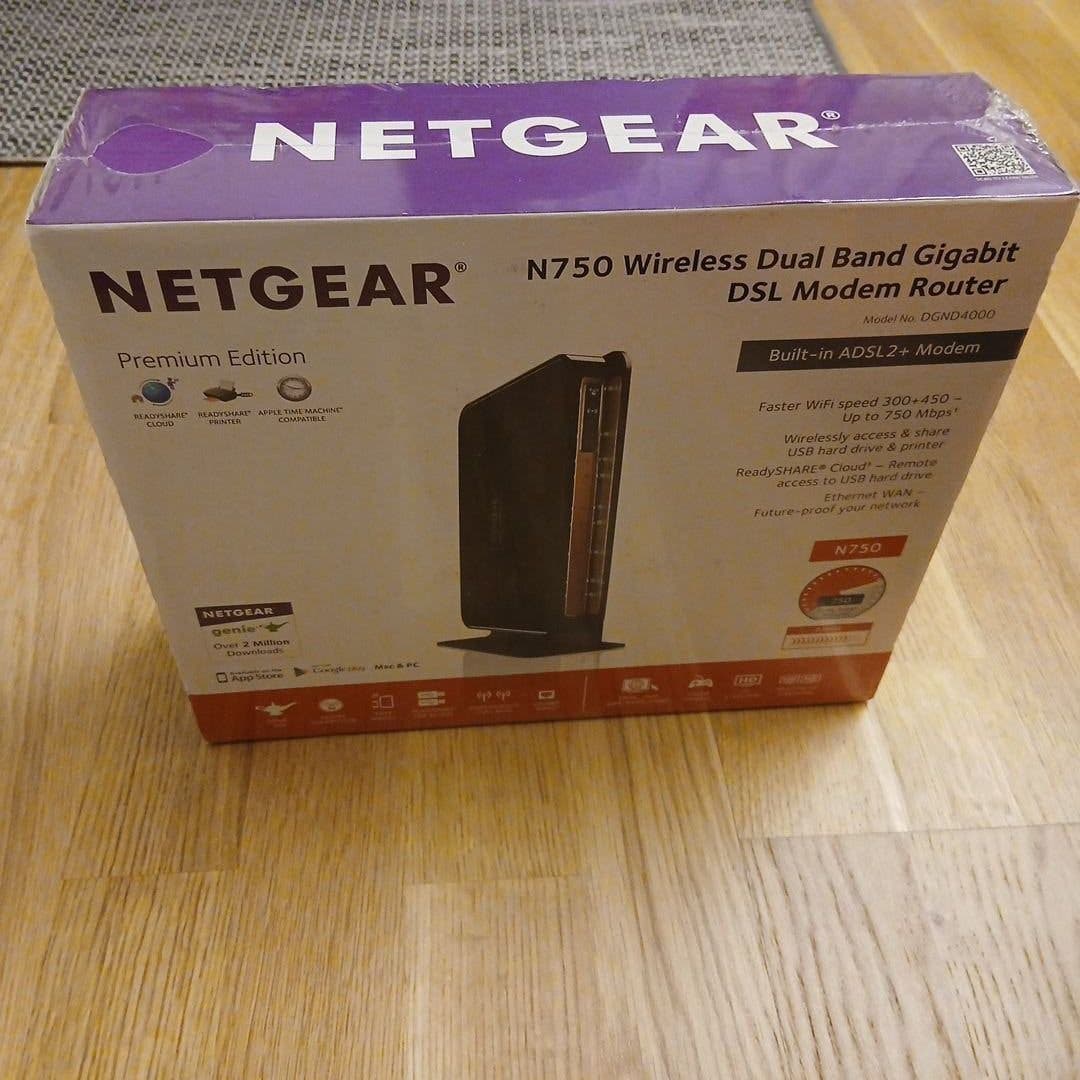 NETGEAR N750 DGND4000 ADSL2+ Modem Router - Hel.. | Köp på Tradera ...