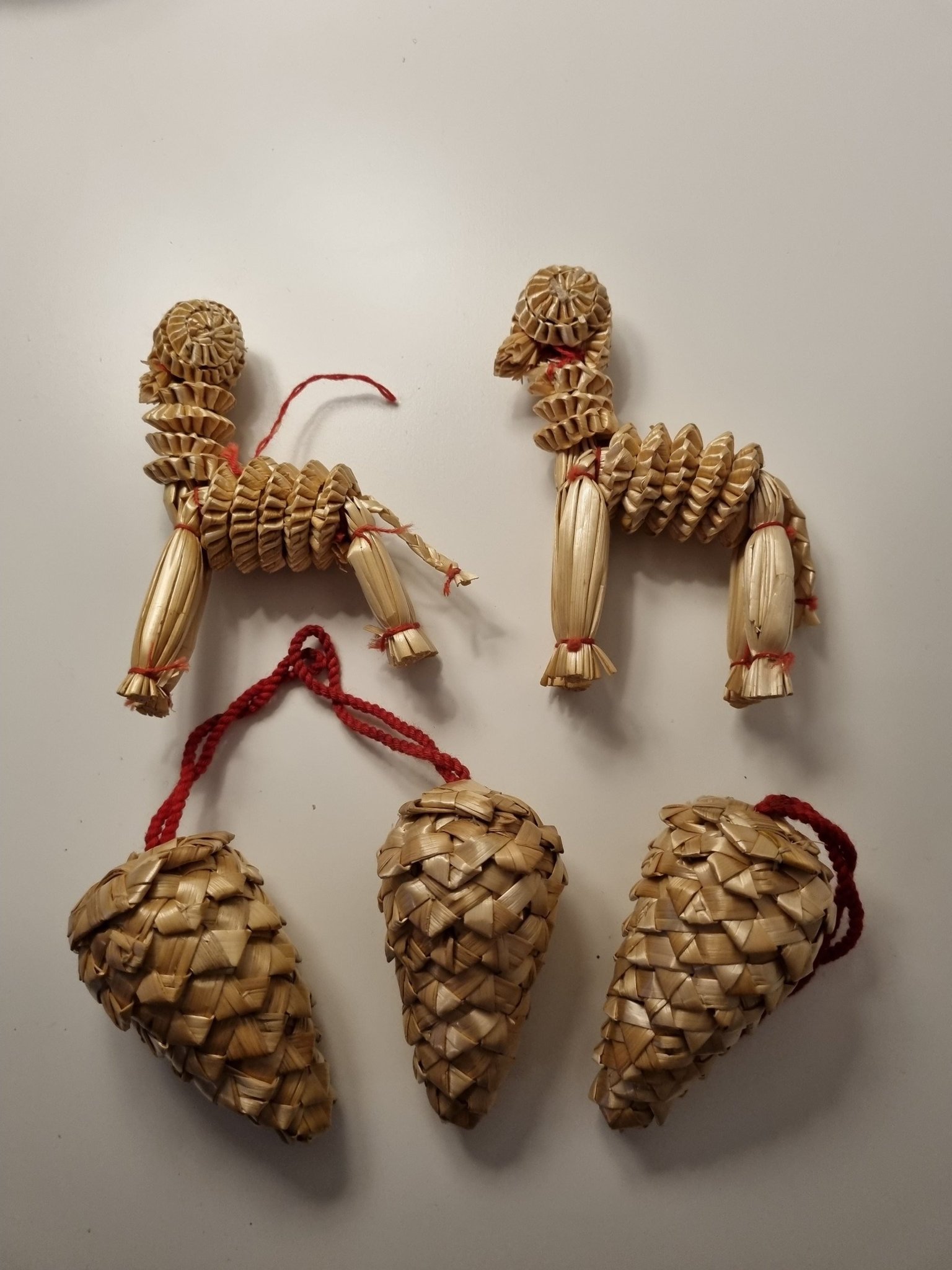 Julgranspynt i Halm kottar julbock Julpynt Halm.. Köp på Tradera