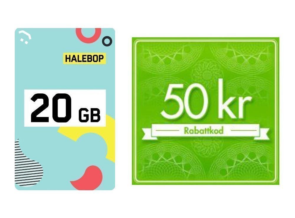 Halebop 20 Gb För 0 Kr