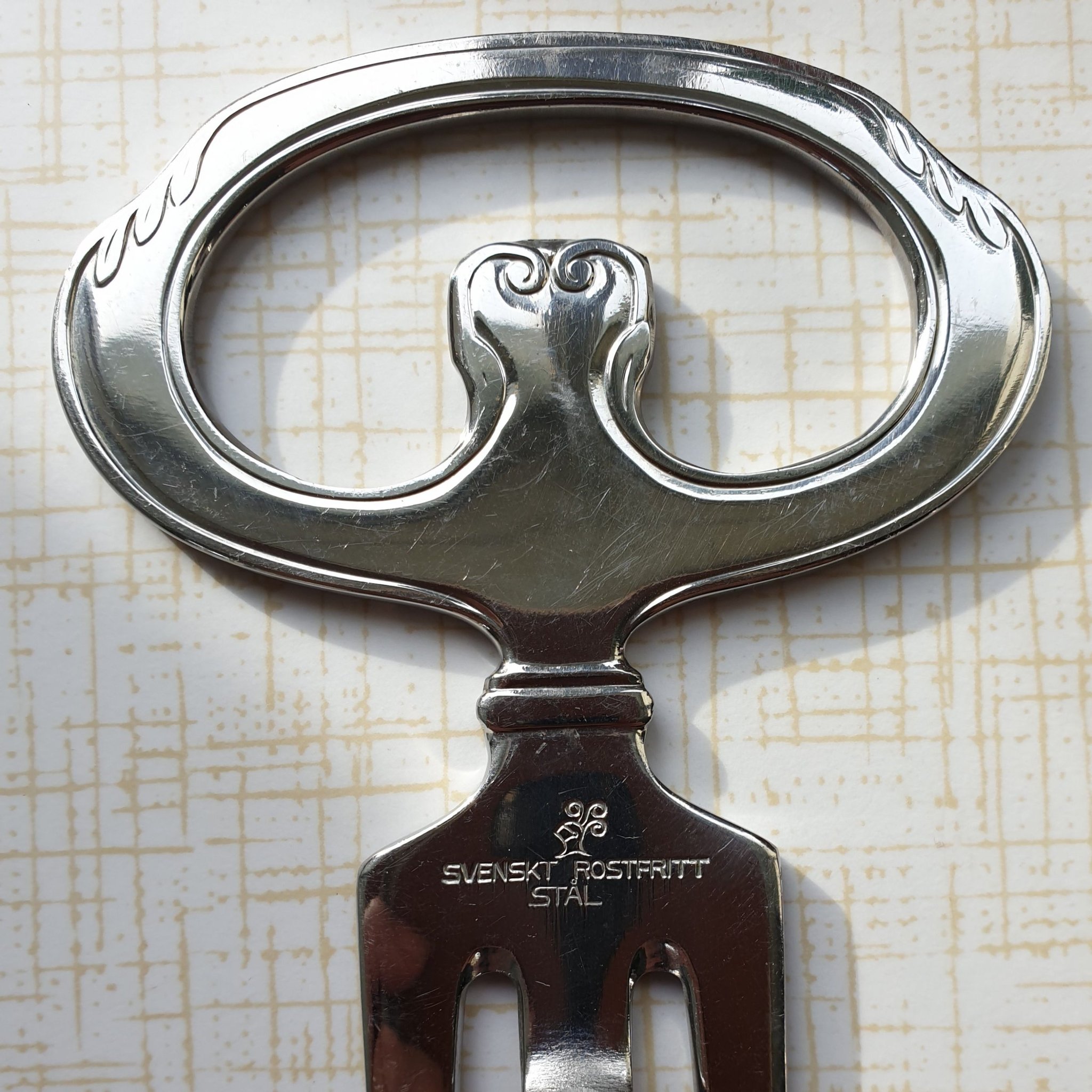 Skinkgaffel Riddarmodell Eskilstuna rostfritt s.. Köp på Tradera