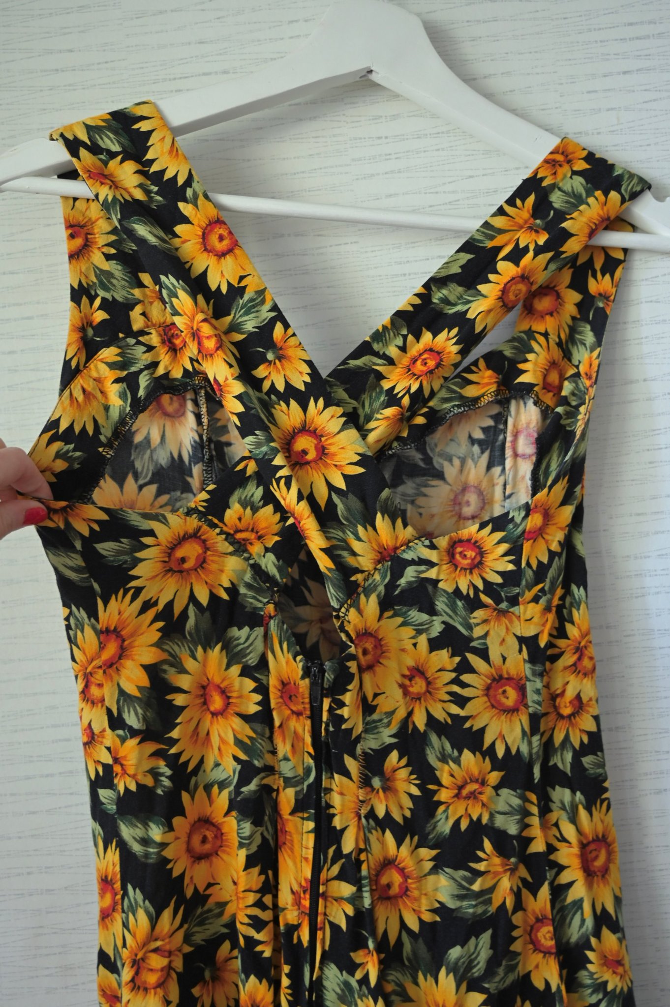 Klänning stl S 90-tal solrosor vintage retro so.. | Köp på Tradera ...