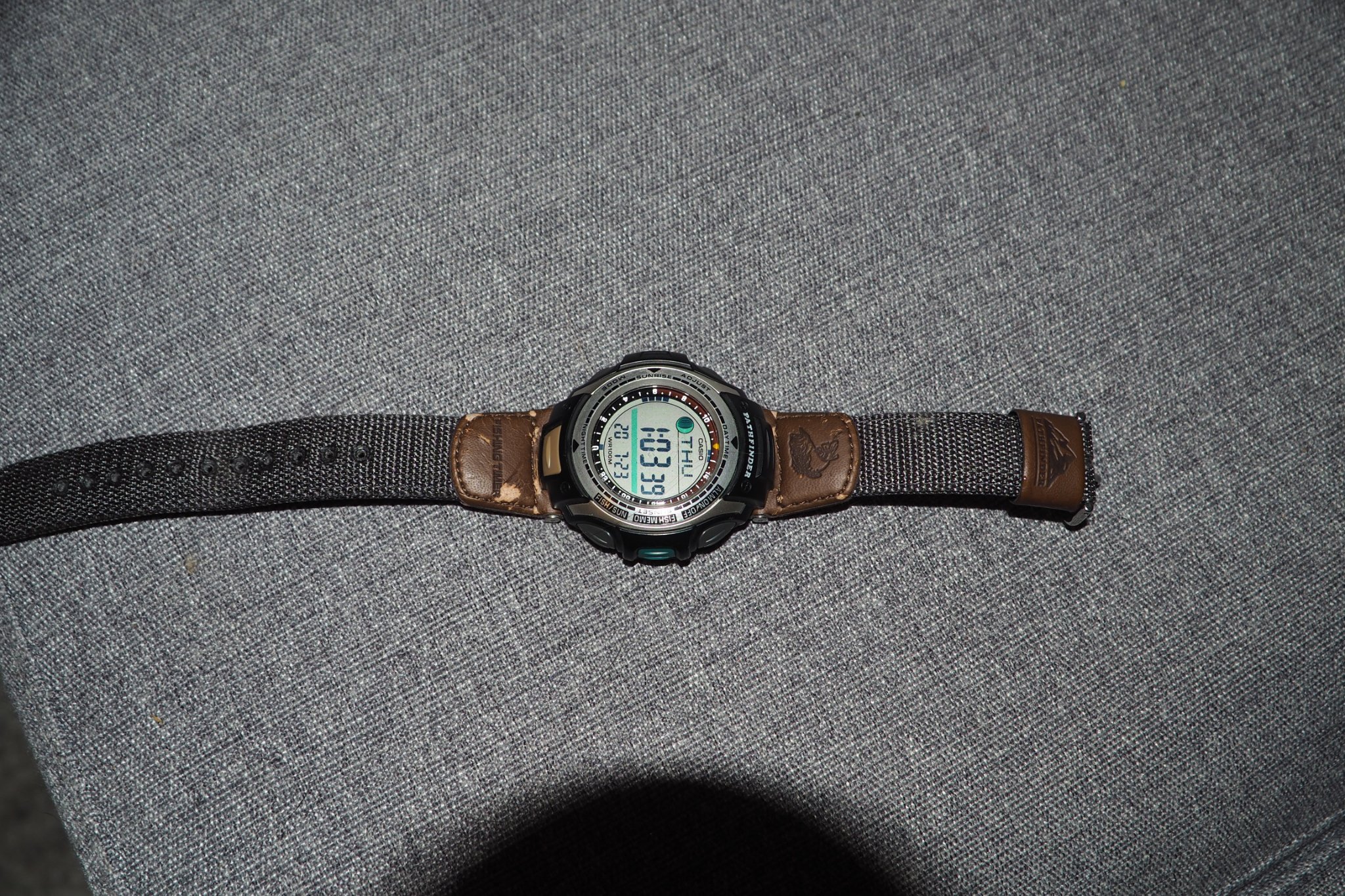 casio pathfinder fishing timer watch