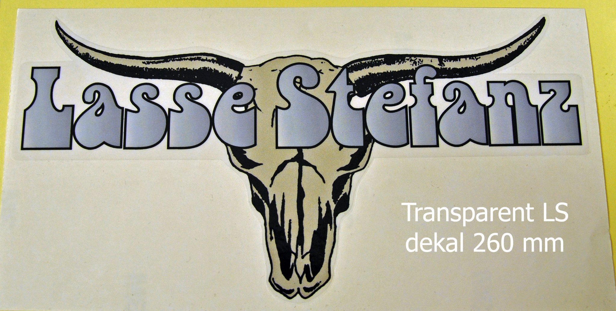 Lasse Stefanz transparent dekal (388643003) ᐈ Köp på Tradera