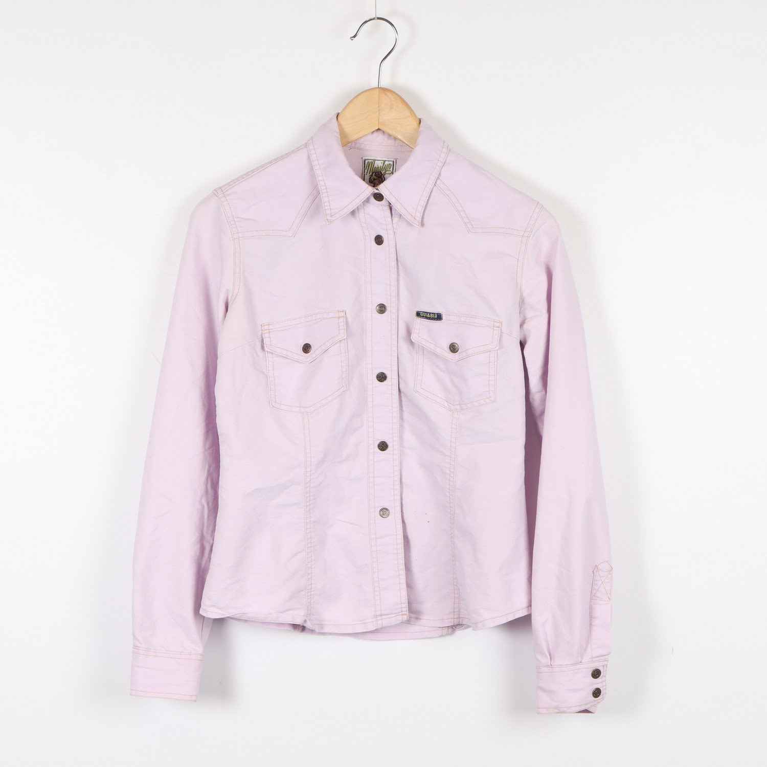 Gul & Blå Marilyn Vintage Skjorta Lavendel Dam Stl S