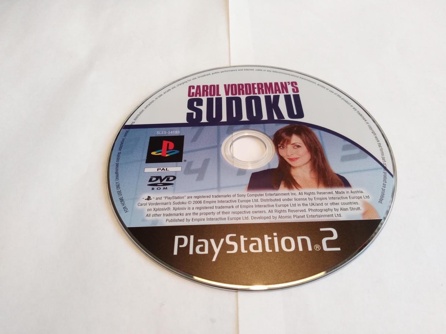Jeu Sudoku Par Carol Vorderman Sur Sony PSP - Comme Neuf - Réflexion