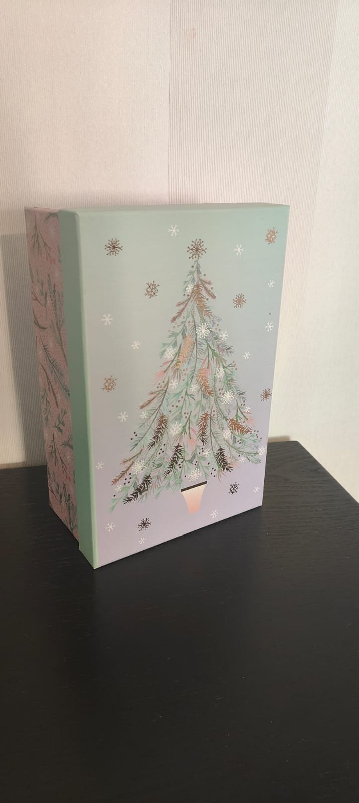 Ny kartong låda Jul förvaring julgran rosa blå .. Köp på Tradera