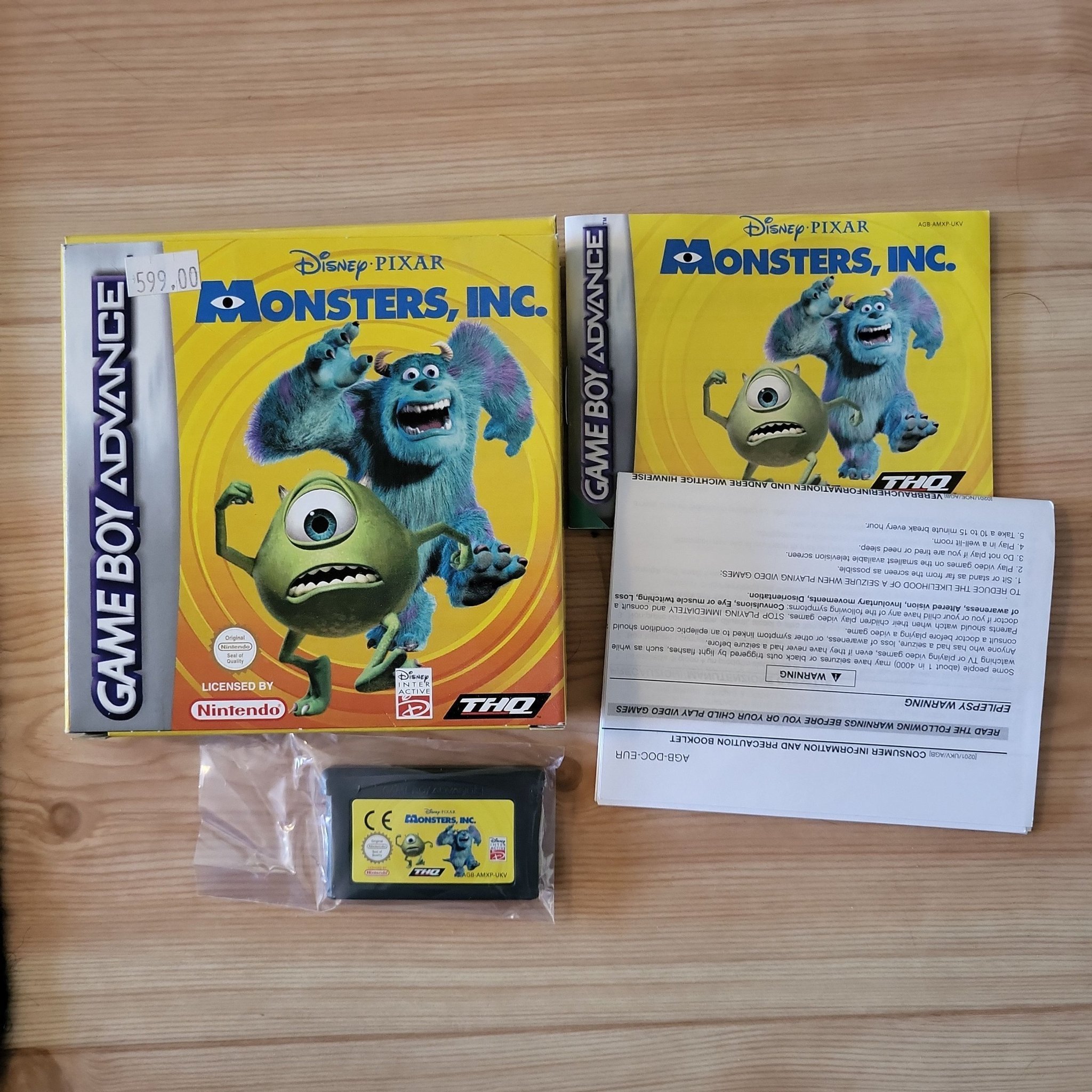 Monsters Inc Gameboy Advance komp.. Köp från Reasiten på Tradera