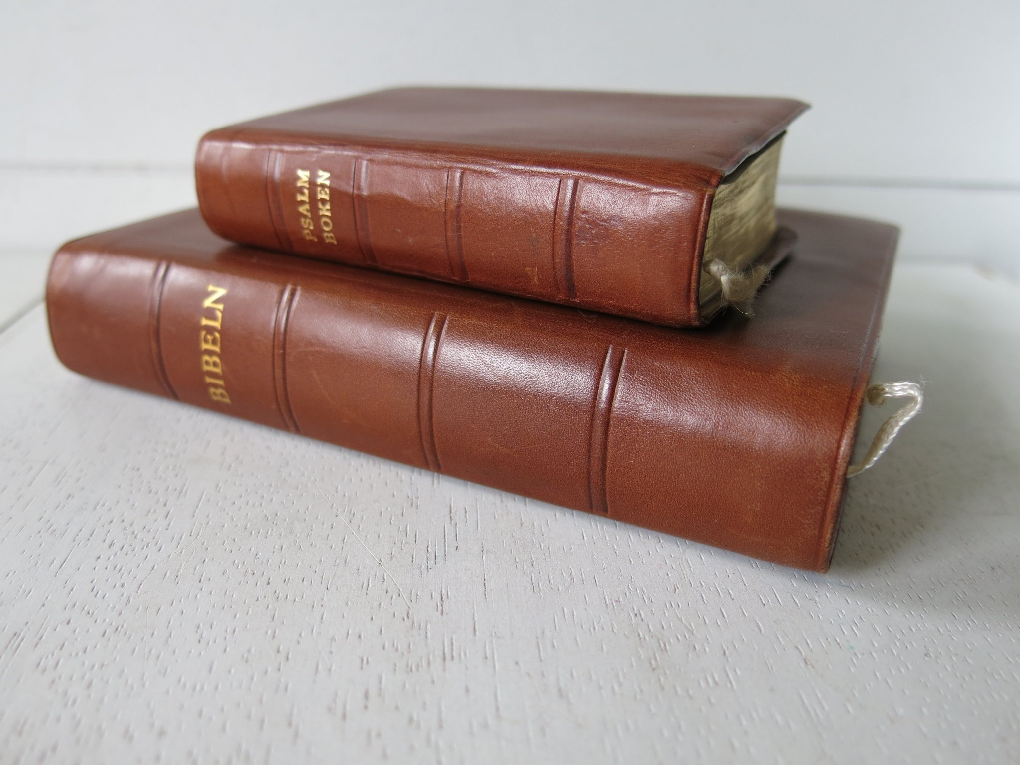 BIBEL och PSALMBOK i LÄDER .. (424518645) ᐈ rödakorsethässleholm på Tradera