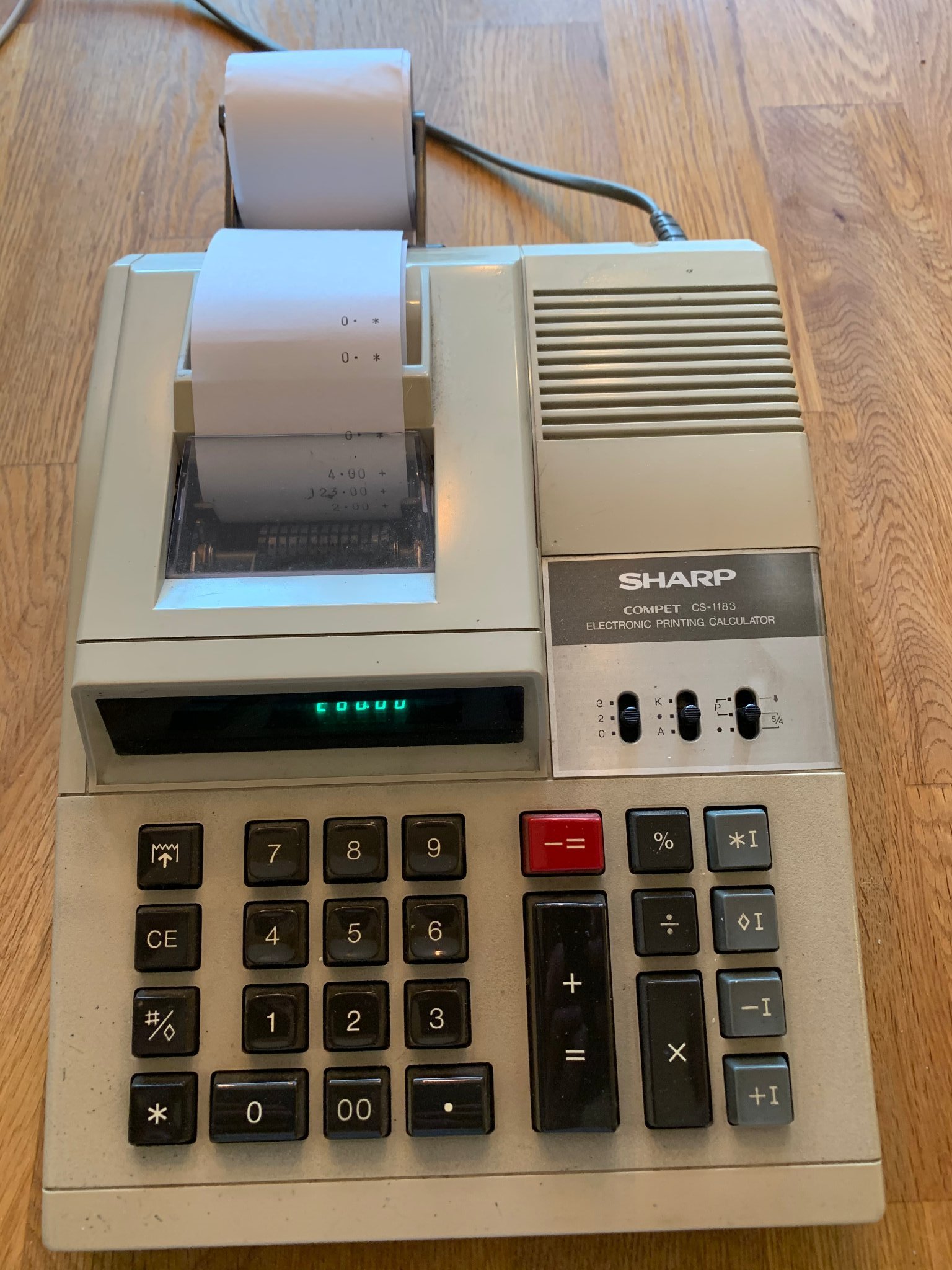 Sharp Compet CS1183 räknemaskin, electronic pr.. (406711237) ᐈ Köp på