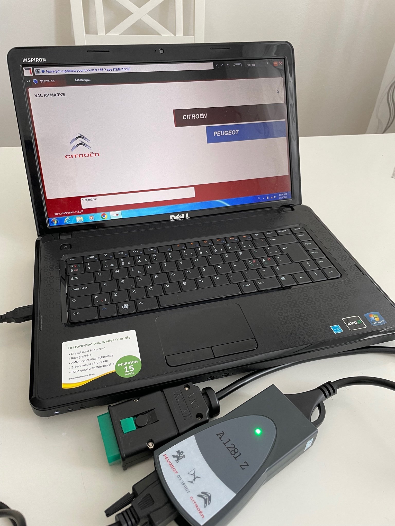 Clanata Diagnose Kabel Diagbox V7.83 Lexia 3 - Für Peugeot Citroën JZERO C1 C2 C3 DS3