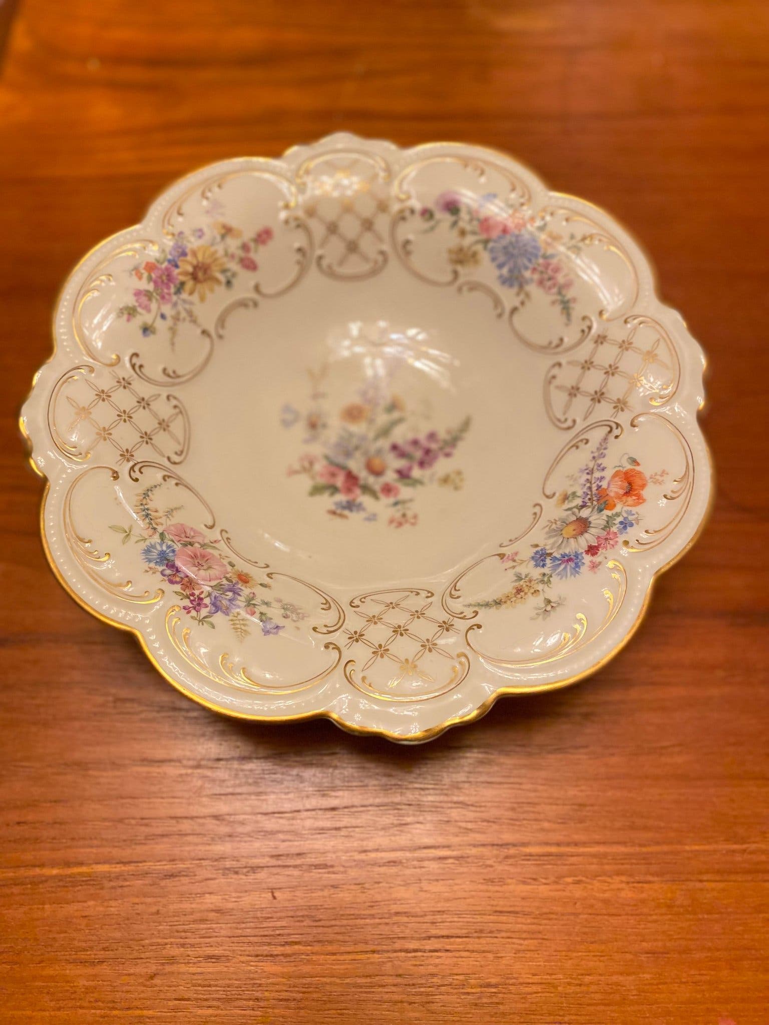 Cuenco vintage para frutas de Tirschenreuth Baviera Alemania