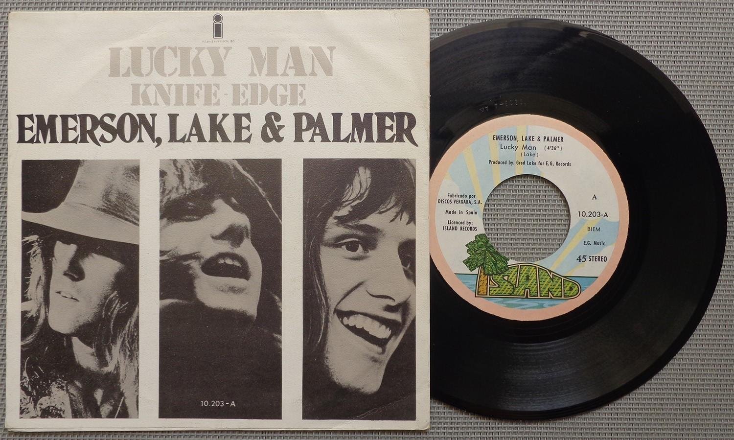 EMERSON LAKE & PALMER 'Lucky Man' 1971 Spanish 7