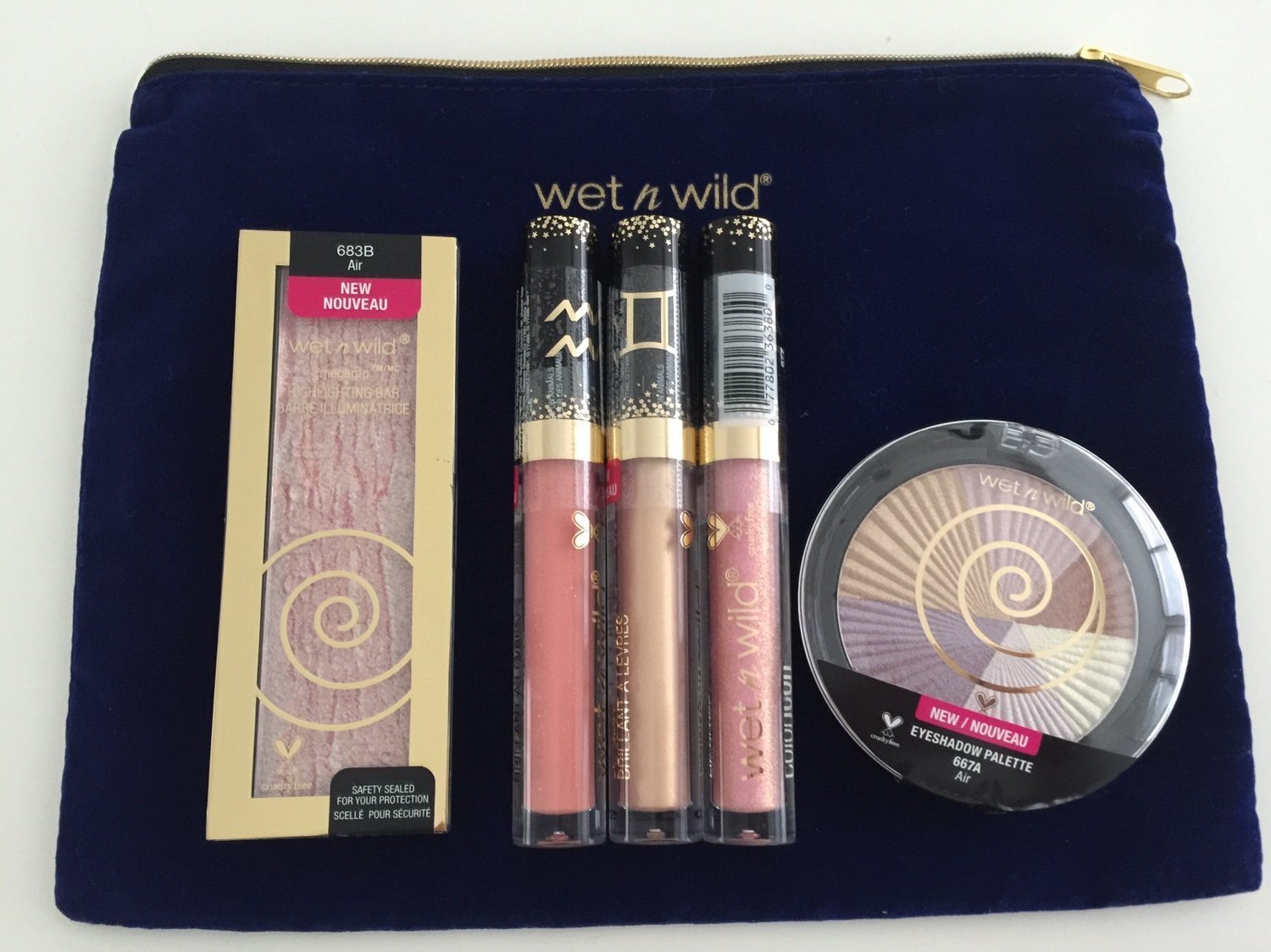 Wet n wild Set / highlighter ögonskugga läppgla ...