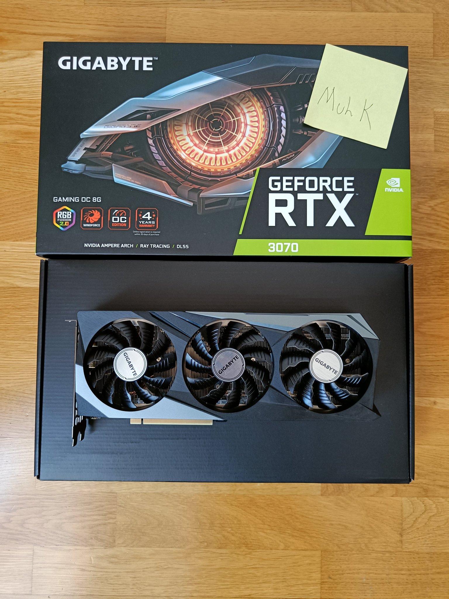 GIGABYTE RTX 3070 8 GB Graphic card (Has warranty)