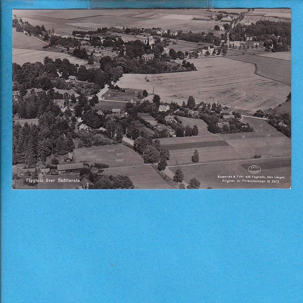 SKÖLLERSTA. Flygfoto 1939 (Hall.. | Köp från novastamps på Tradera ...
