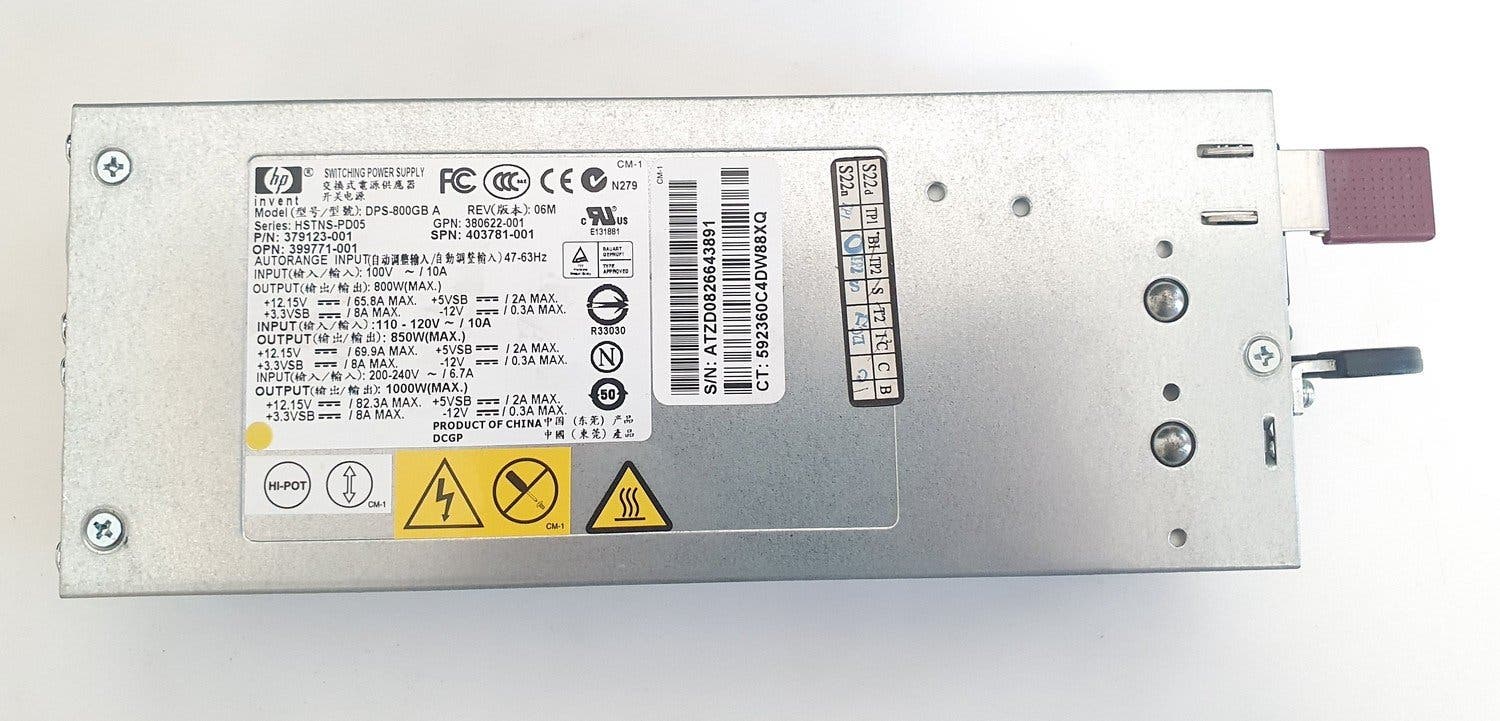 HP Proliant DL380 G5 - 1000W Power Supply 40378.. | Köp på Tradera ...