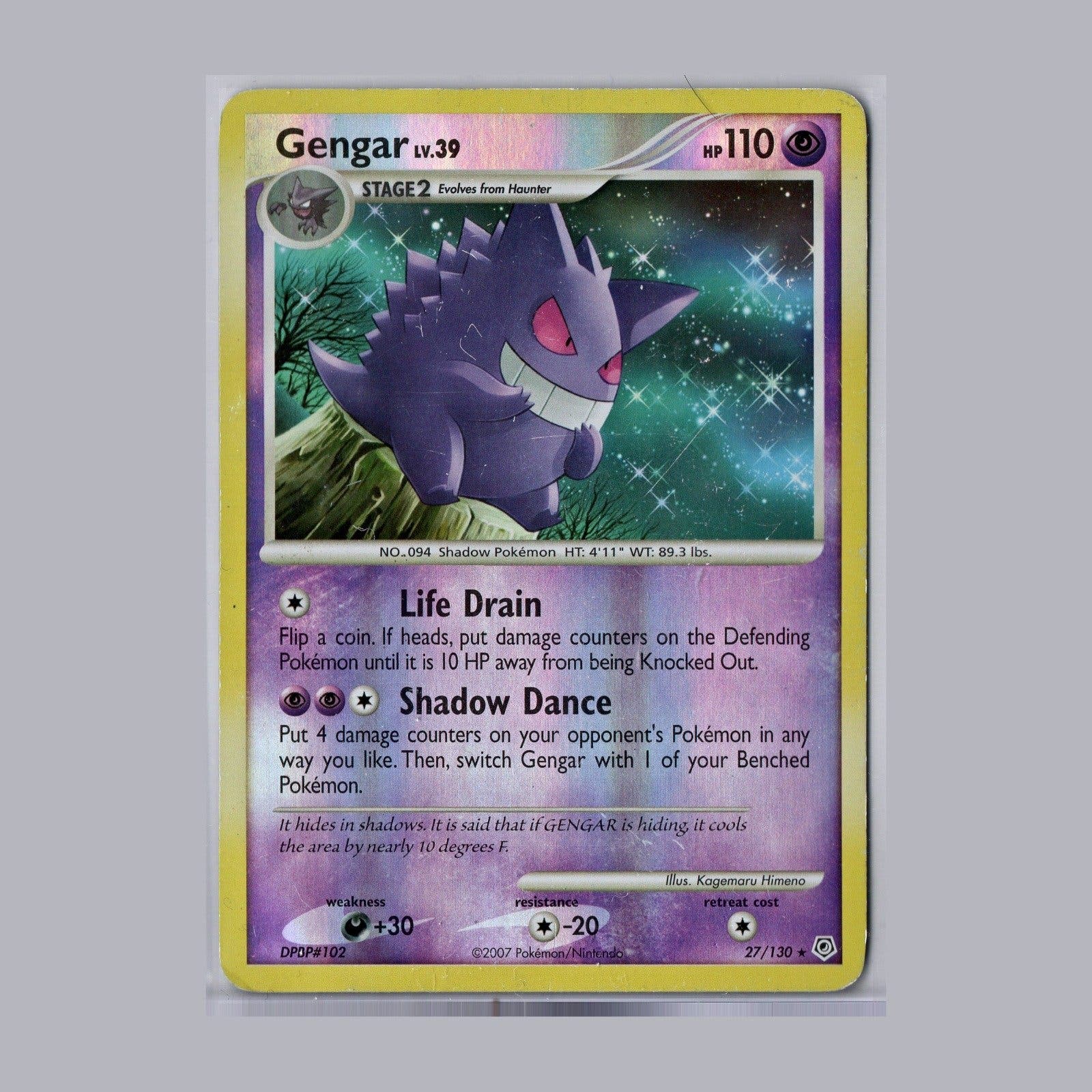 Pokemon 583 Pokémon Gengar LV.39 27/130 Reverse Holo Diamon.. | Köp på Tradera ...