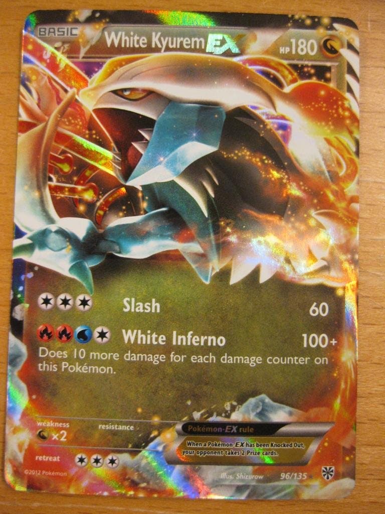WHITE KYUREM EX - RARE HOLO - POKEMON .. (293245294) ᐈ hasse1248 på Tradera