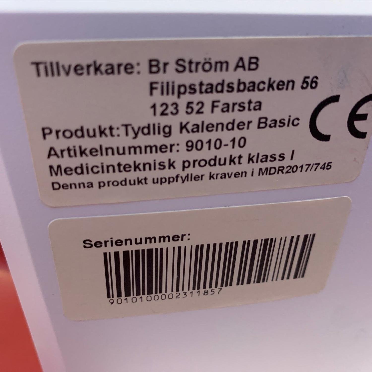 Tydlig Kalender Basic BR Ström Elektroniska kal.. | Köp på Tradera ...