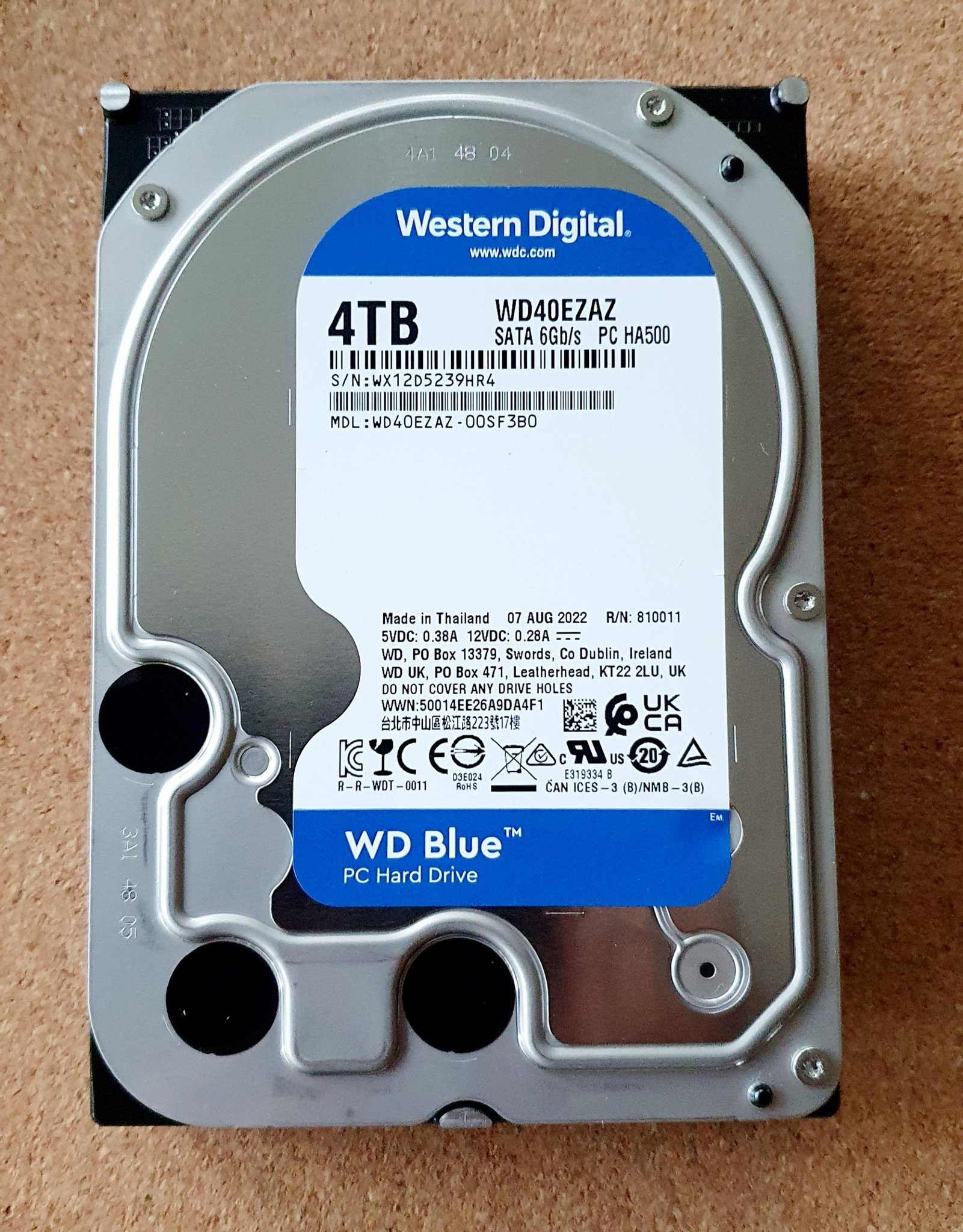 4TB Western Digital Hårddisk Wd Blue WD40EZAZ H.. | Köp på Tradera ...