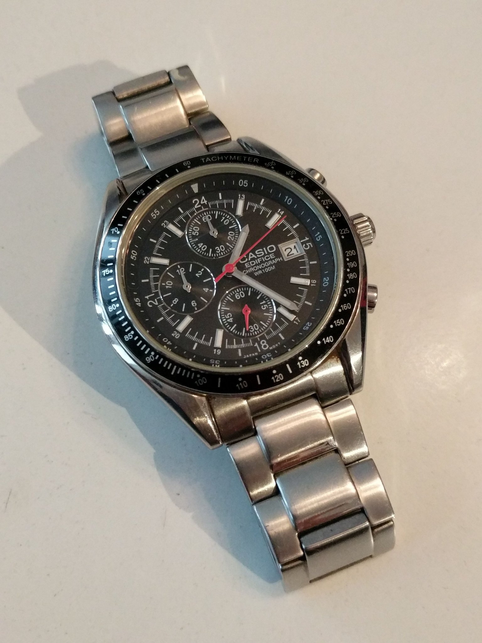 Casio Edifice Chronograph 100m wr (366471673) á Köp pÃ¥ Tradera
