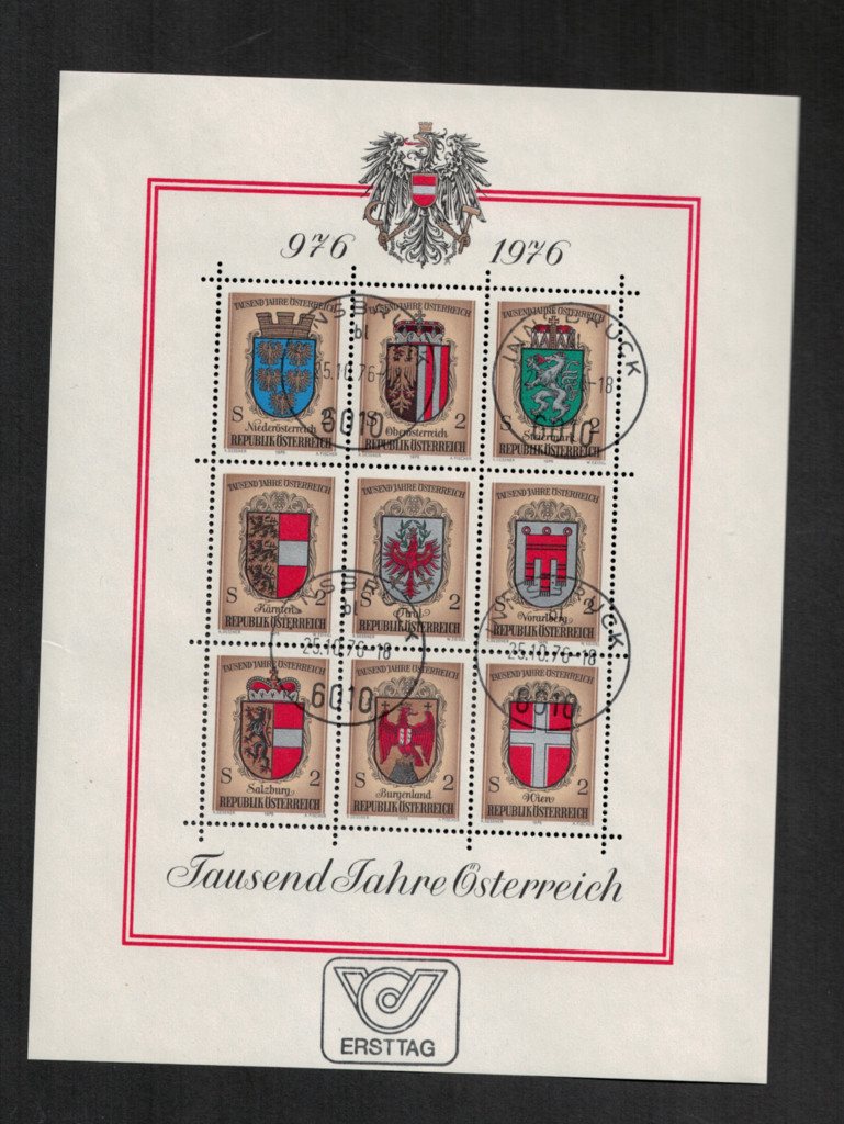 Österrike. Block o brev 1976. (329603169) ᐈ Köp på Tradera